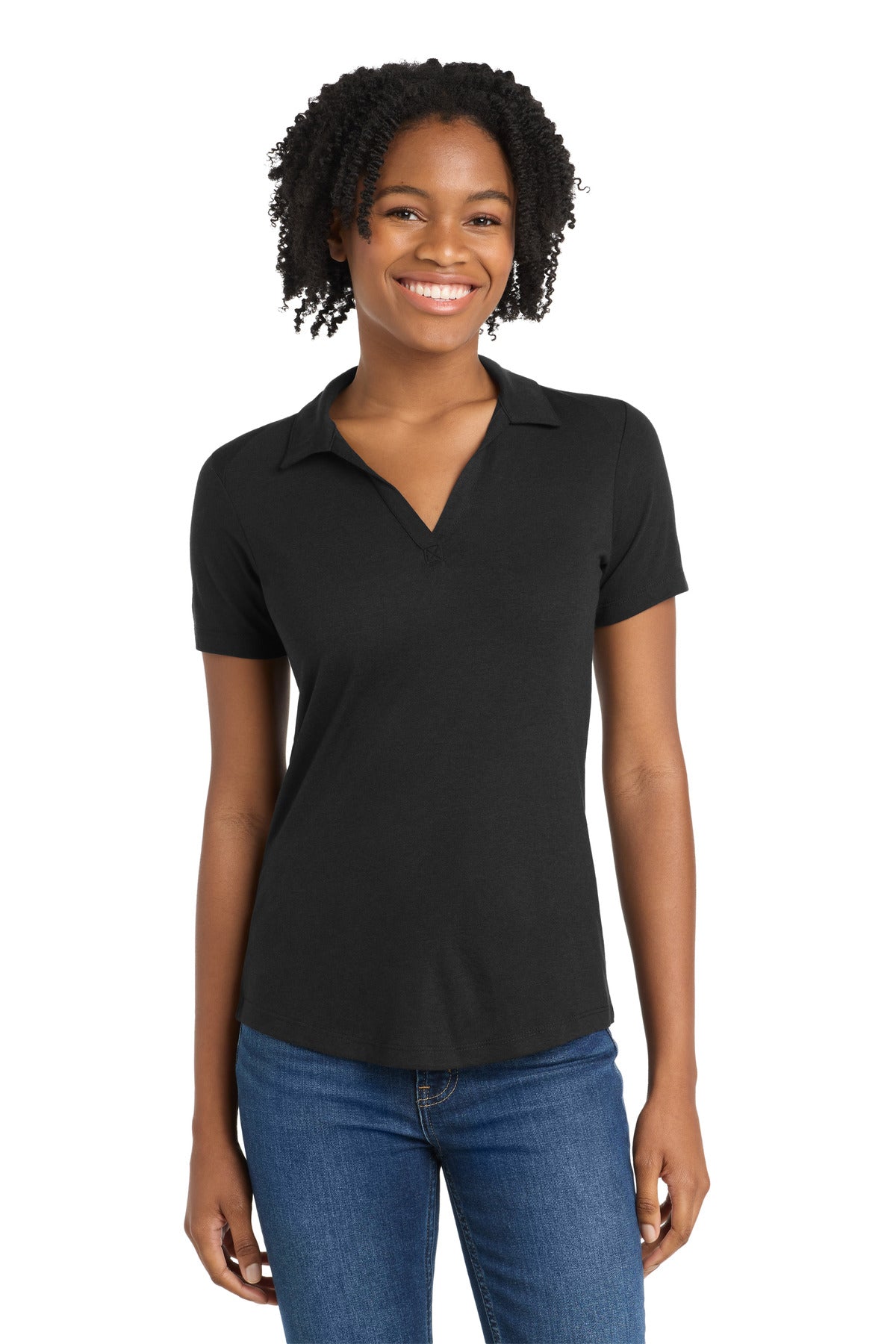 Sport-Tek ® Women's PosiCharge ® Tri-Blend Wicking Polo. LST405