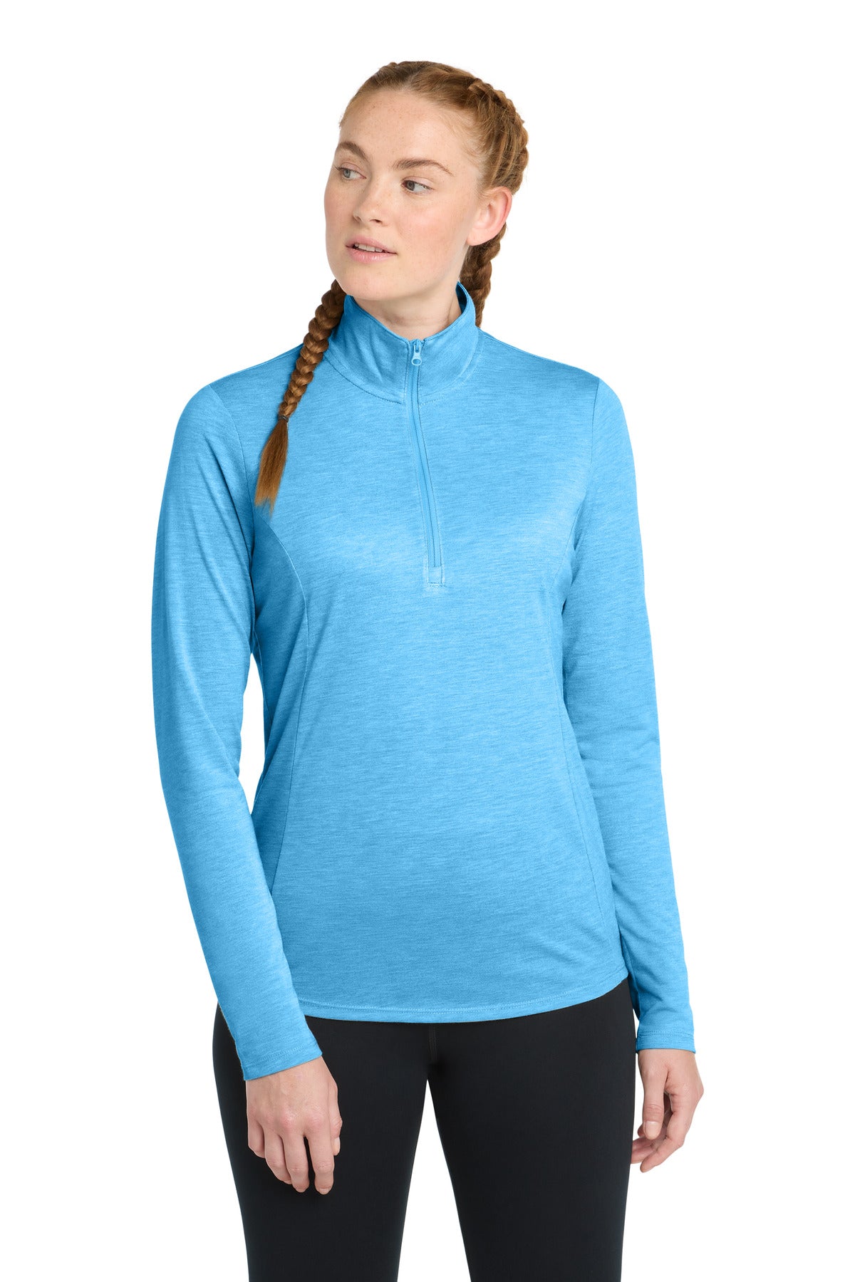 Sport-Tek ® Women's PosiCharge ® Tri-Blend Wicking 1/4-Zip Sport-Tek ® Women's PosiCharge ® Tri-Blend Wicking 1/4-Zip