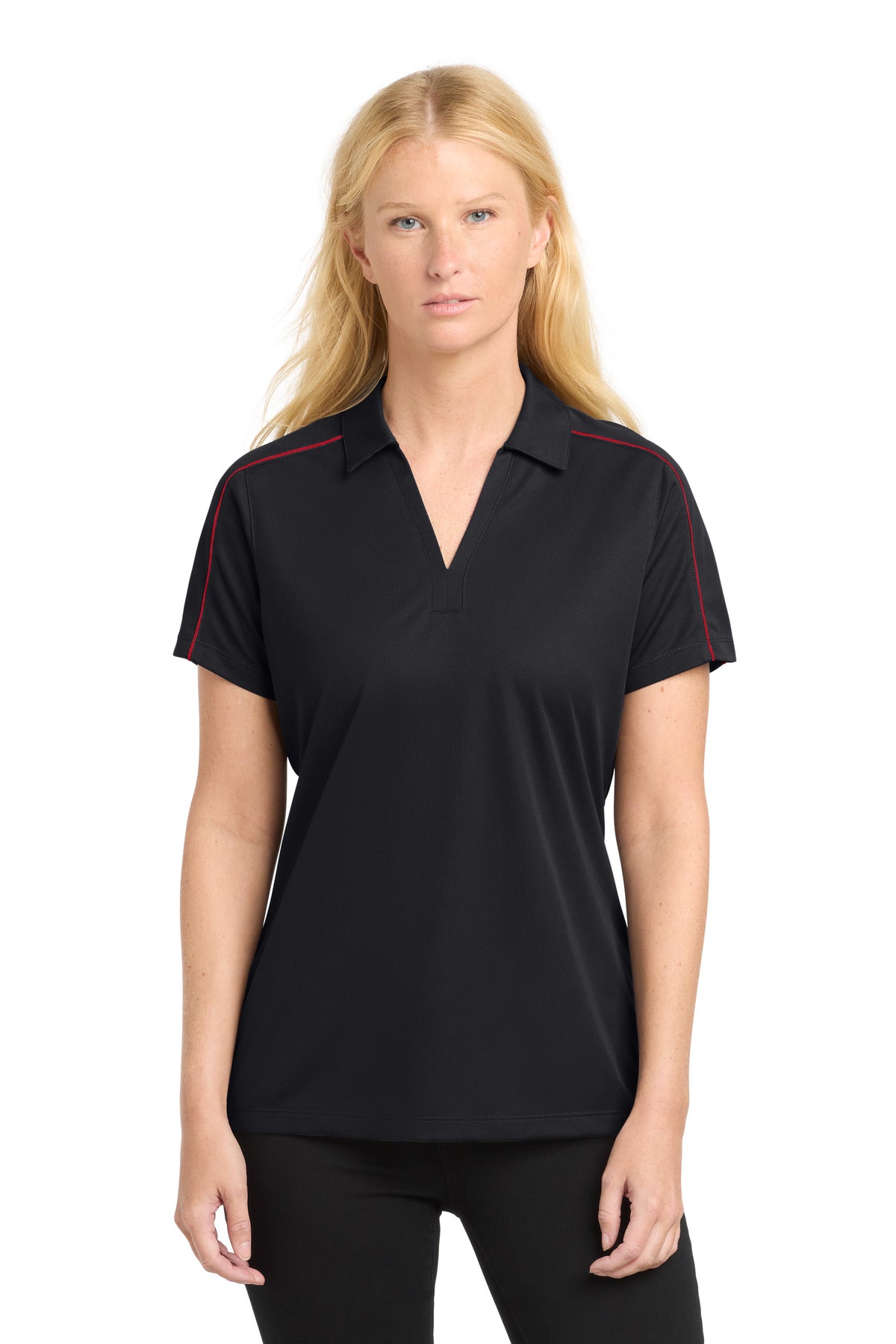 Sport-Tek® Women's Micropique Sport-Wick® Piped Polo. LST653