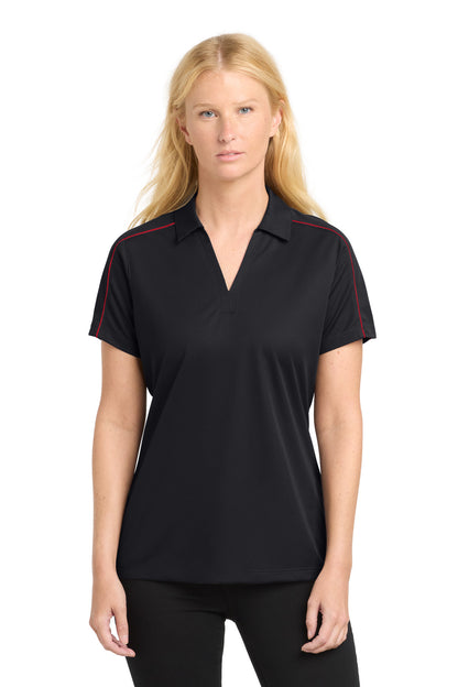 Sport-Tek® Women's Micropique Sport-Wick® Piped Polo. LST653