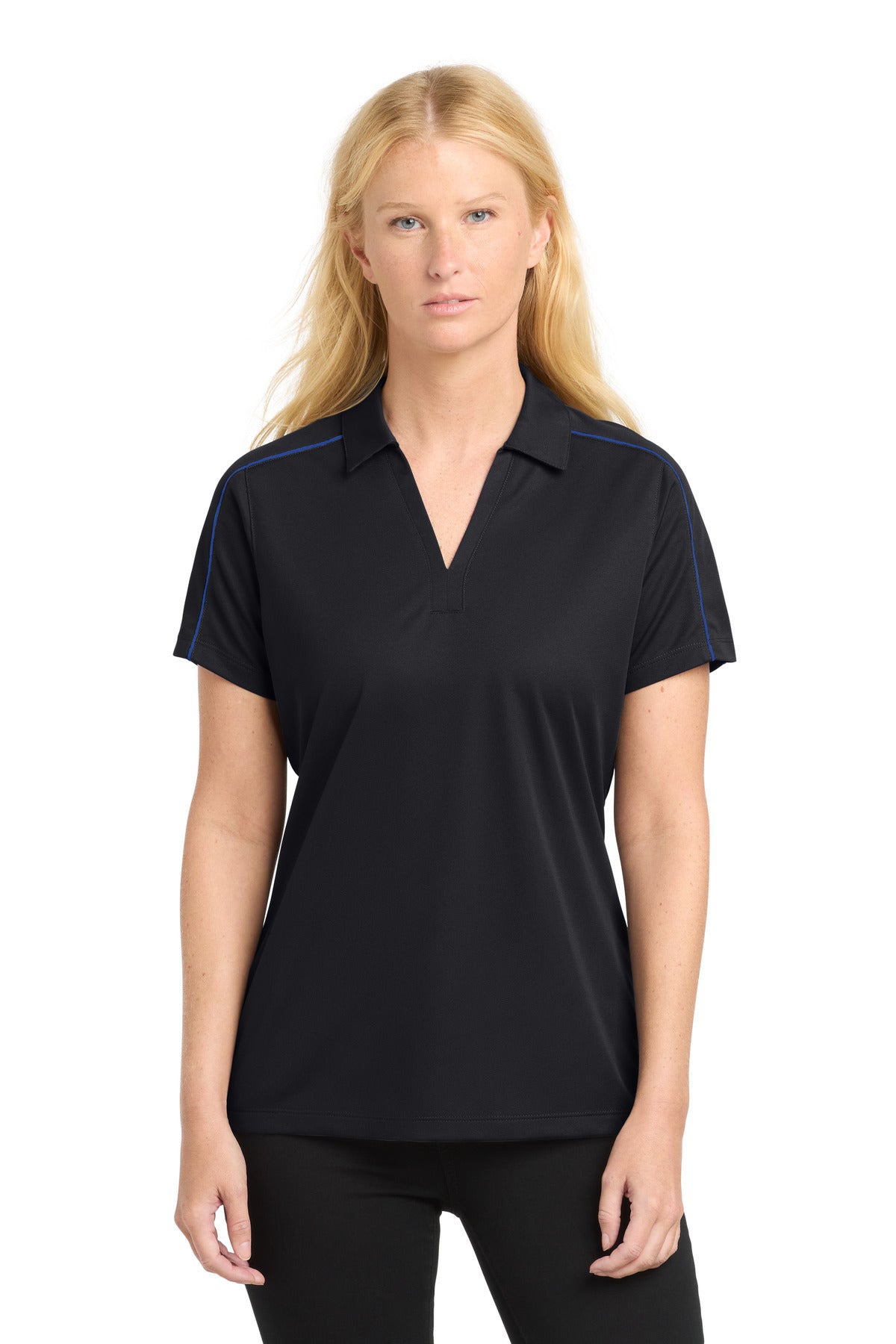 Sport-Tek® Women's Micropique Sport-Wick® Piped Polo. LST653
