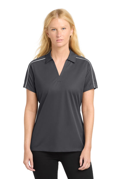 Sport-Tek® Women's Micropique Sport-Wick® Piped Polo. LST653