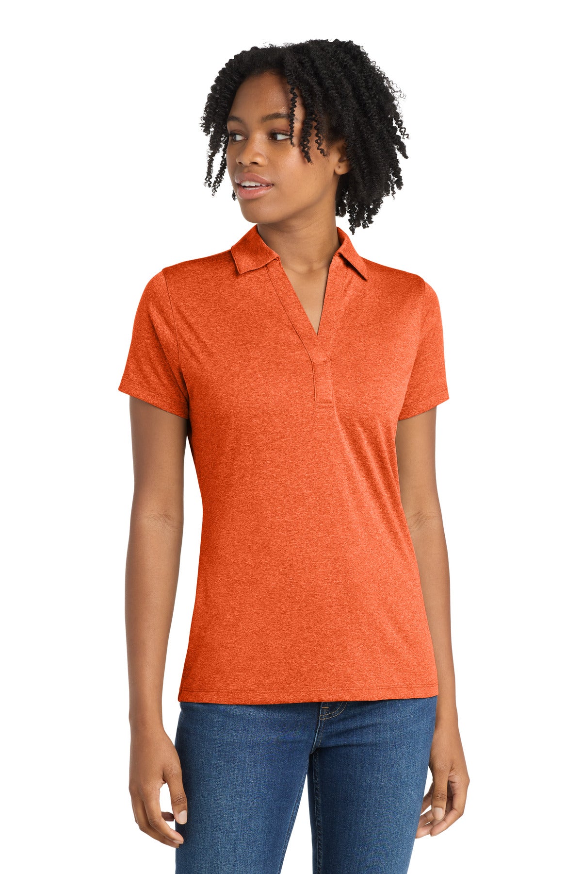 Sport-Tek® Women's Heather Contender™ Polo. LST660