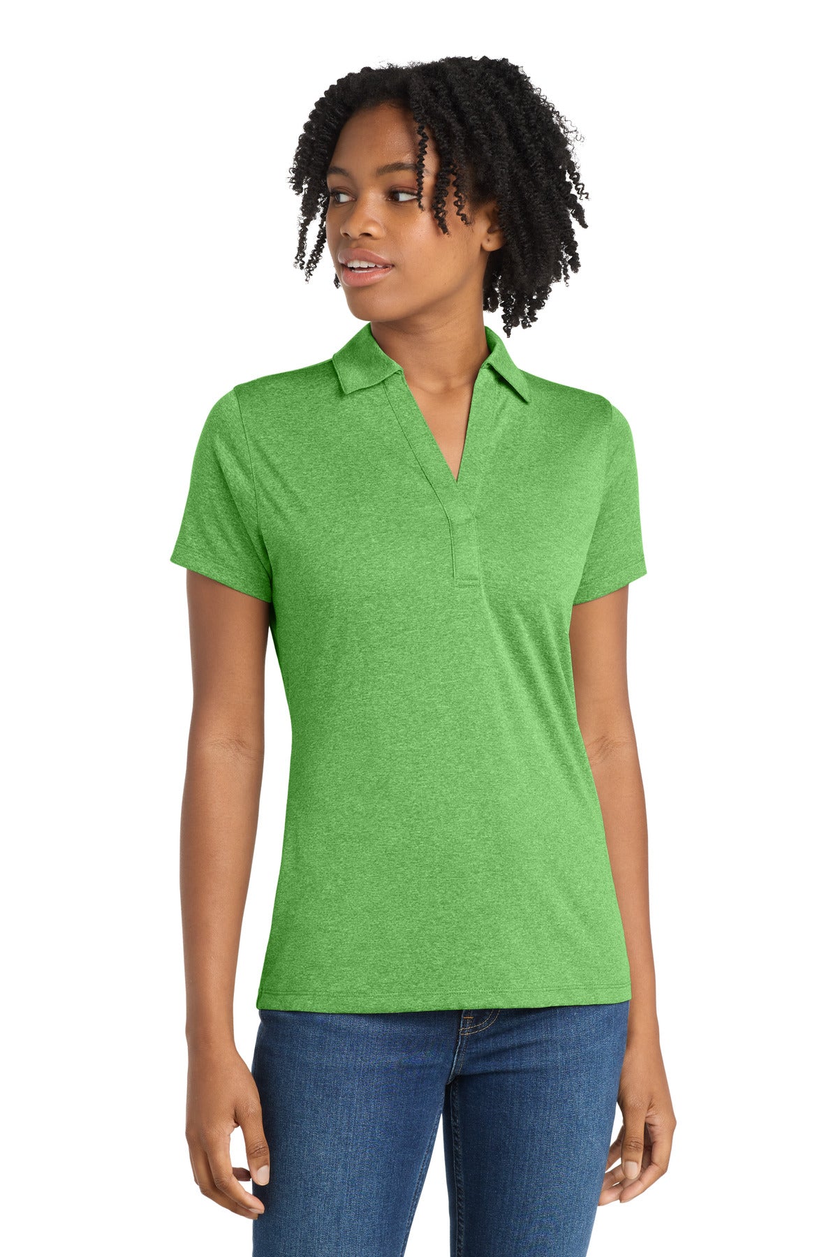Sport-Tek® Women's Heather Contender™ Polo. LST660