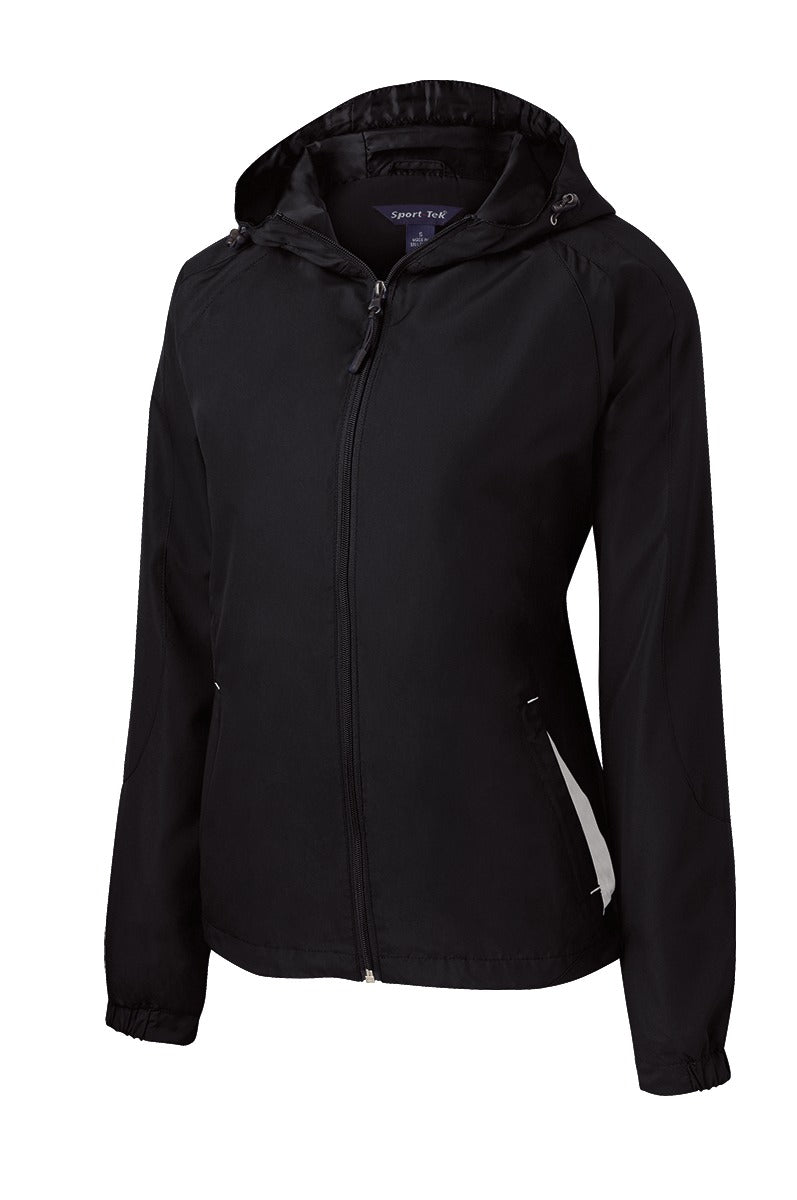 Sport-Tek® Women's Colorblock Hooded Raglan Jacket. LST76
