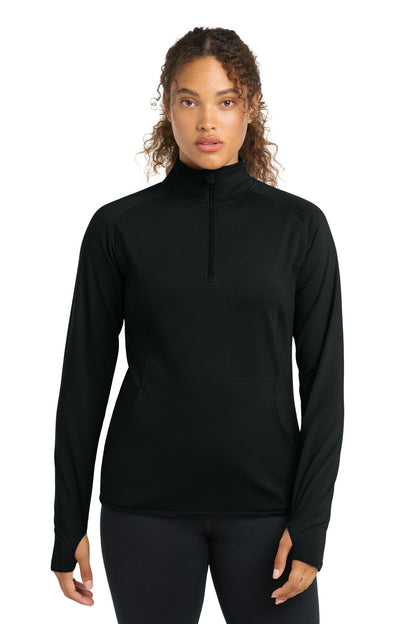 Sport-Tek® Women's Sport-Wick® Stretch 1/4-Zip Pullover. LST850