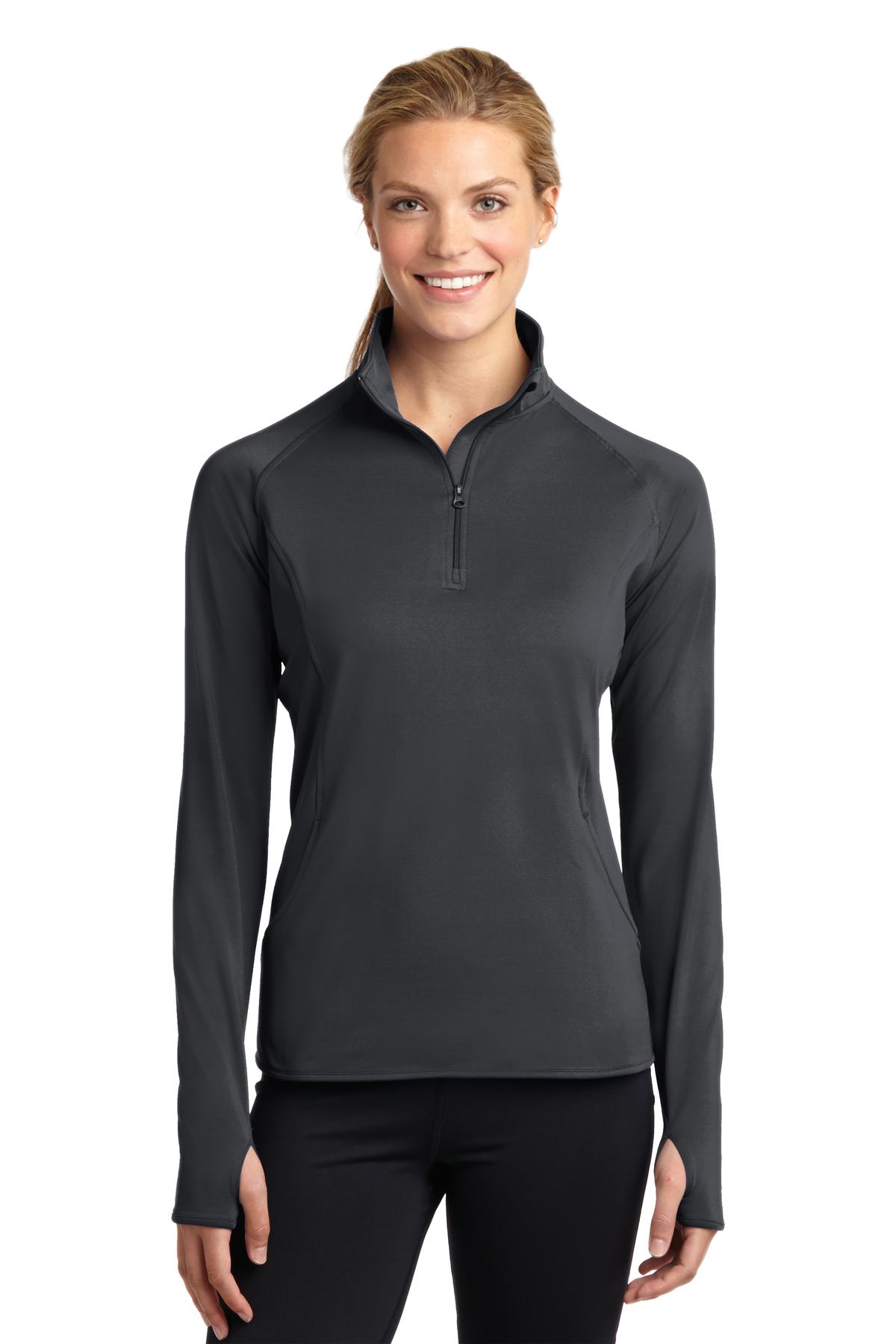 Sport-Tek® Women's Sport-Wick® Stretch 1/4-Zip Pullover. LST850
