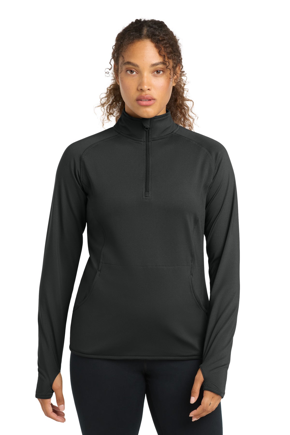 Sport-Tek® Women's Sport-Wick® Stretch 1/4-Zip Pullover. LST850