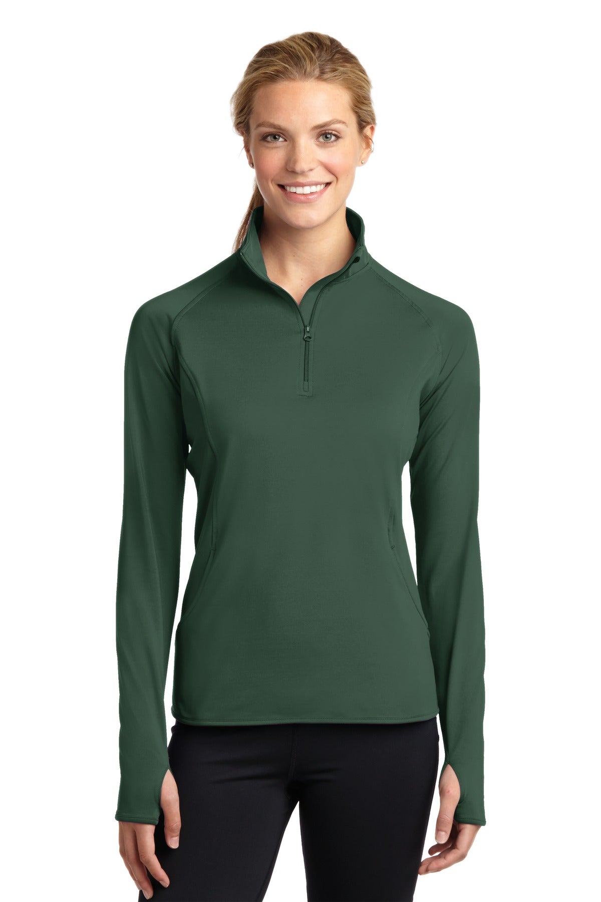 Sport-Tek® Women's Sport-Wick® Stretch 1/4-Zip Pullover. LST850