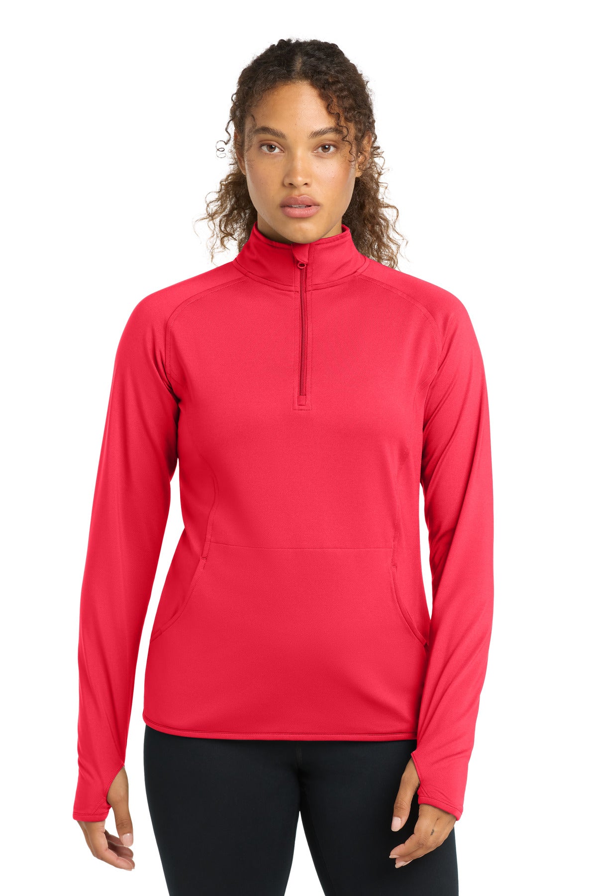 Sport-Tek® Women's Sport-Wick® Stretch 1/4-Zip Pullover. LST850