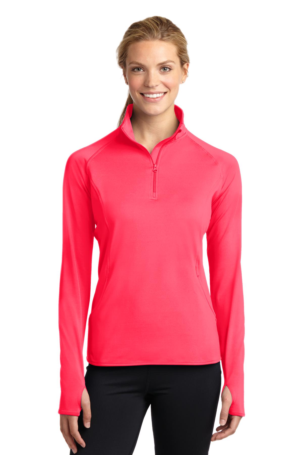 Sport-Tek® Women's Sport-Wick® Stretch 1/4-Zip Pullover. LST850