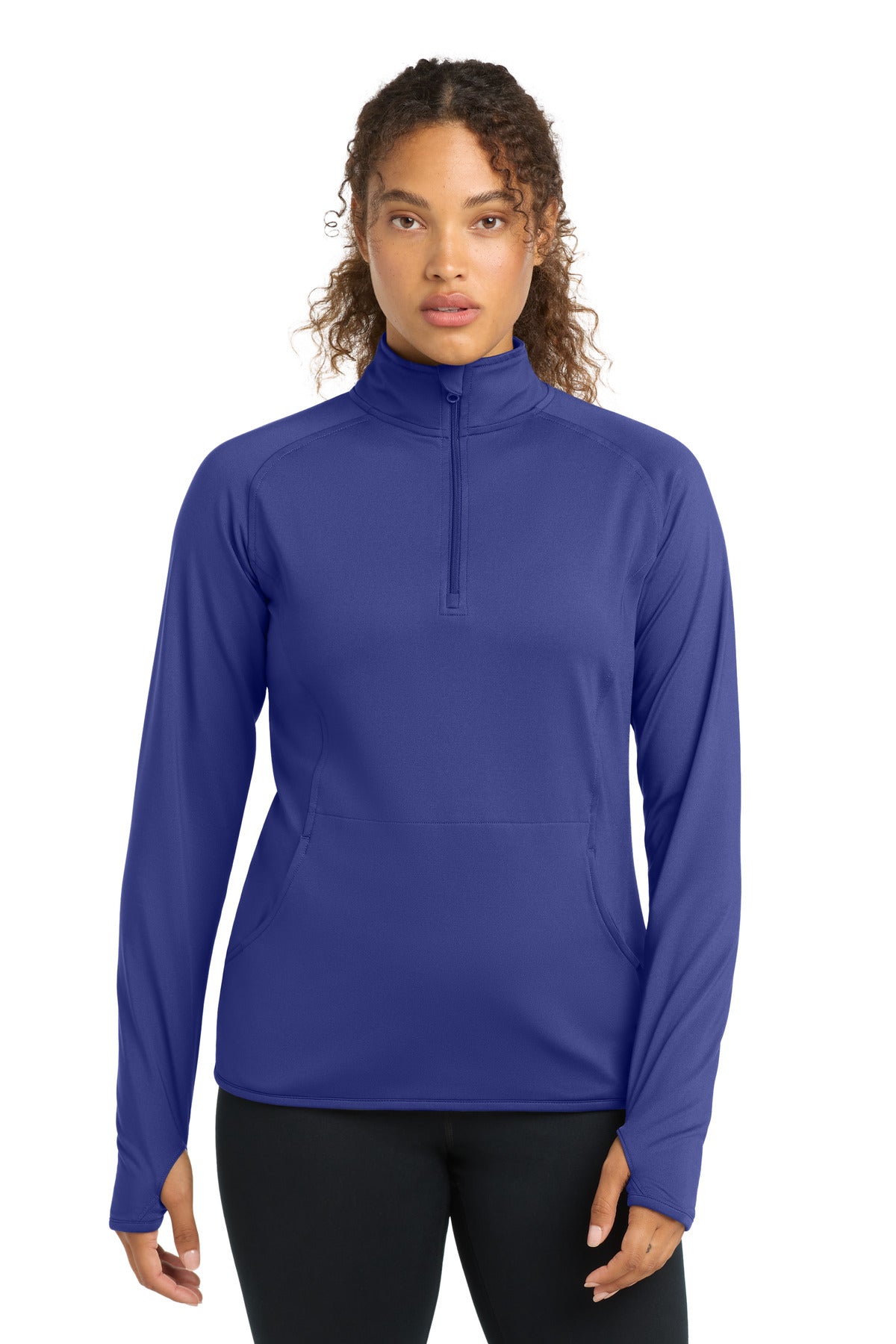 Sport-Tek® Women's Sport-Wick® Stretch 1/4-Zip Pullover. LST850