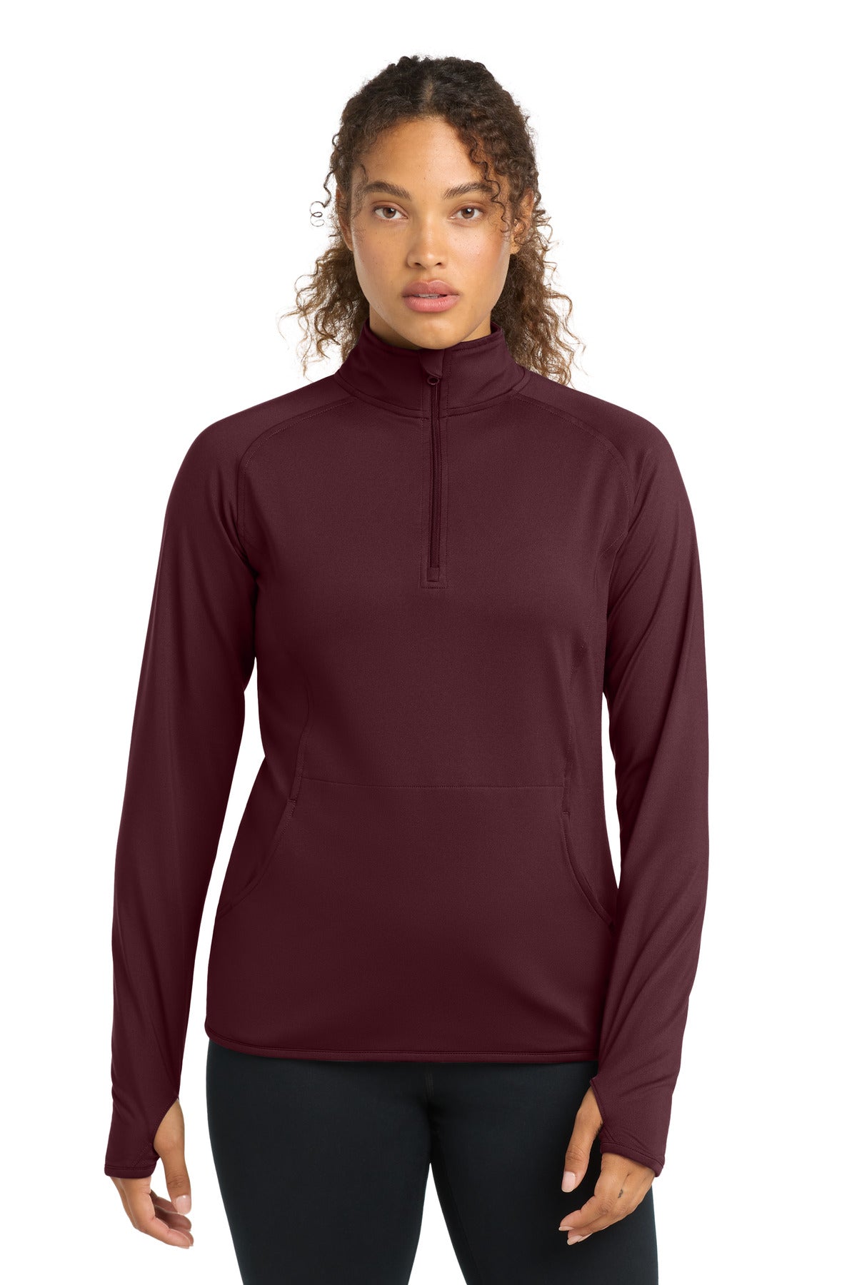 Sport-Tek® Women's Sport-Wick® Stretch 1/4-Zip Pullover. LST850
