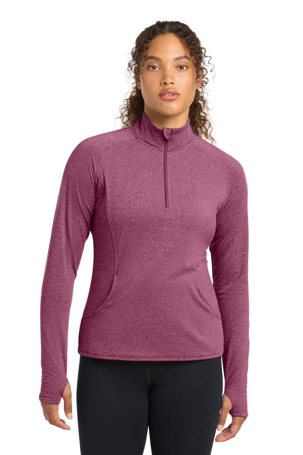 Sport-Tek® Women's Sport-Wick® Stretch 1/4-Zip Pullover. LST850