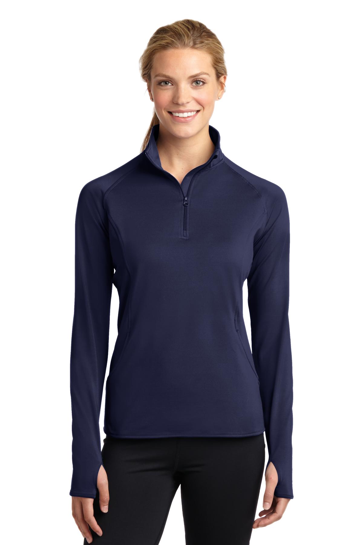 Sport-Tek® Women's Sport-Wick® Stretch 1/4-Zip Pullover. LST850