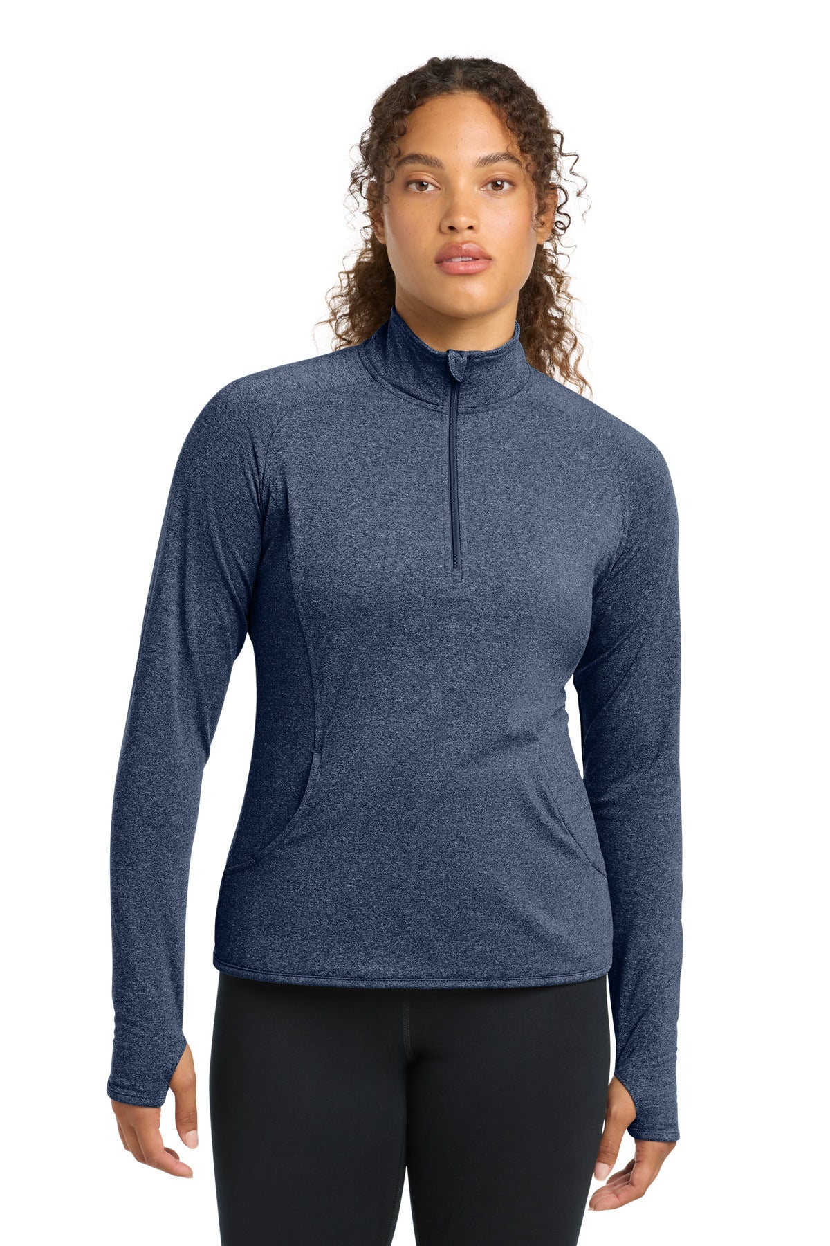 Sport-Tek® Women's Sport-Wick® Stretch 1/4-Zip Pullover. LST850