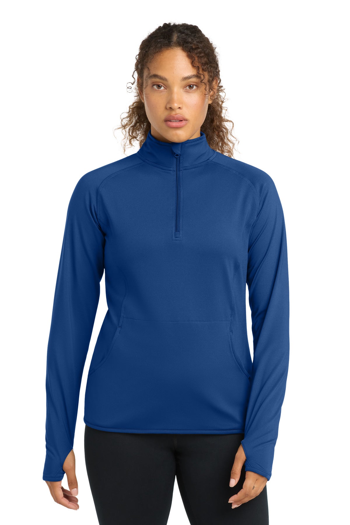 Sport-Tek® Women's Sport-Wick® Stretch 1/4-Zip Pullover. LST850