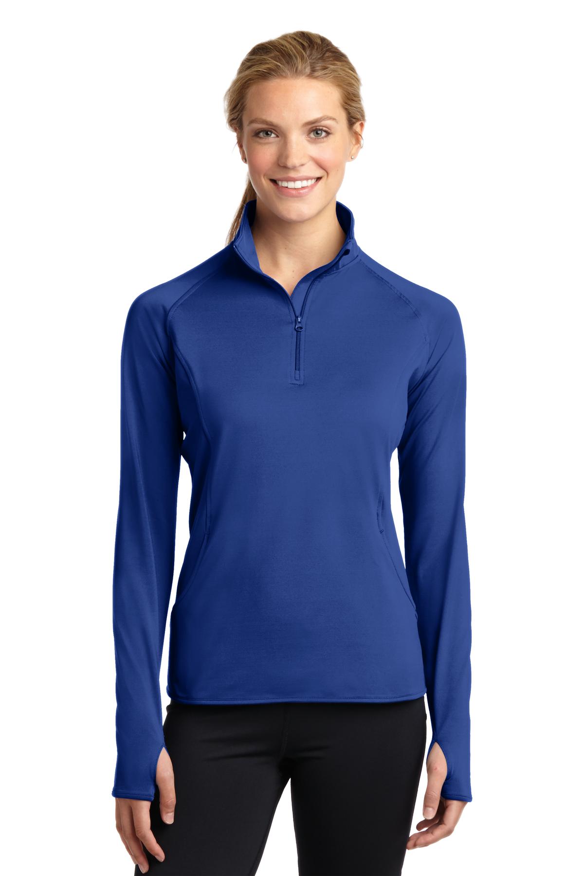 Sport-Tek® Women's Sport-Wick® Stretch 1/4-Zip Pullover. LST850