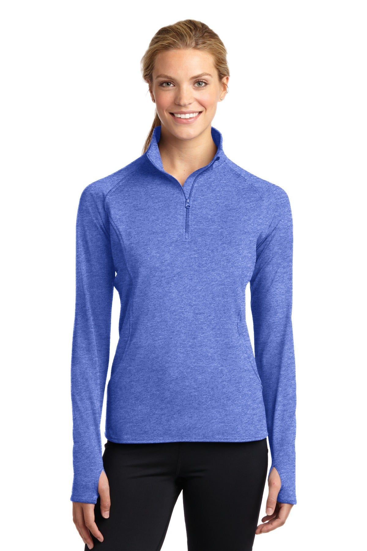 Sport-Tek® Women's Sport-Wick® Stretch 1/4-Zip Pullover. LST850