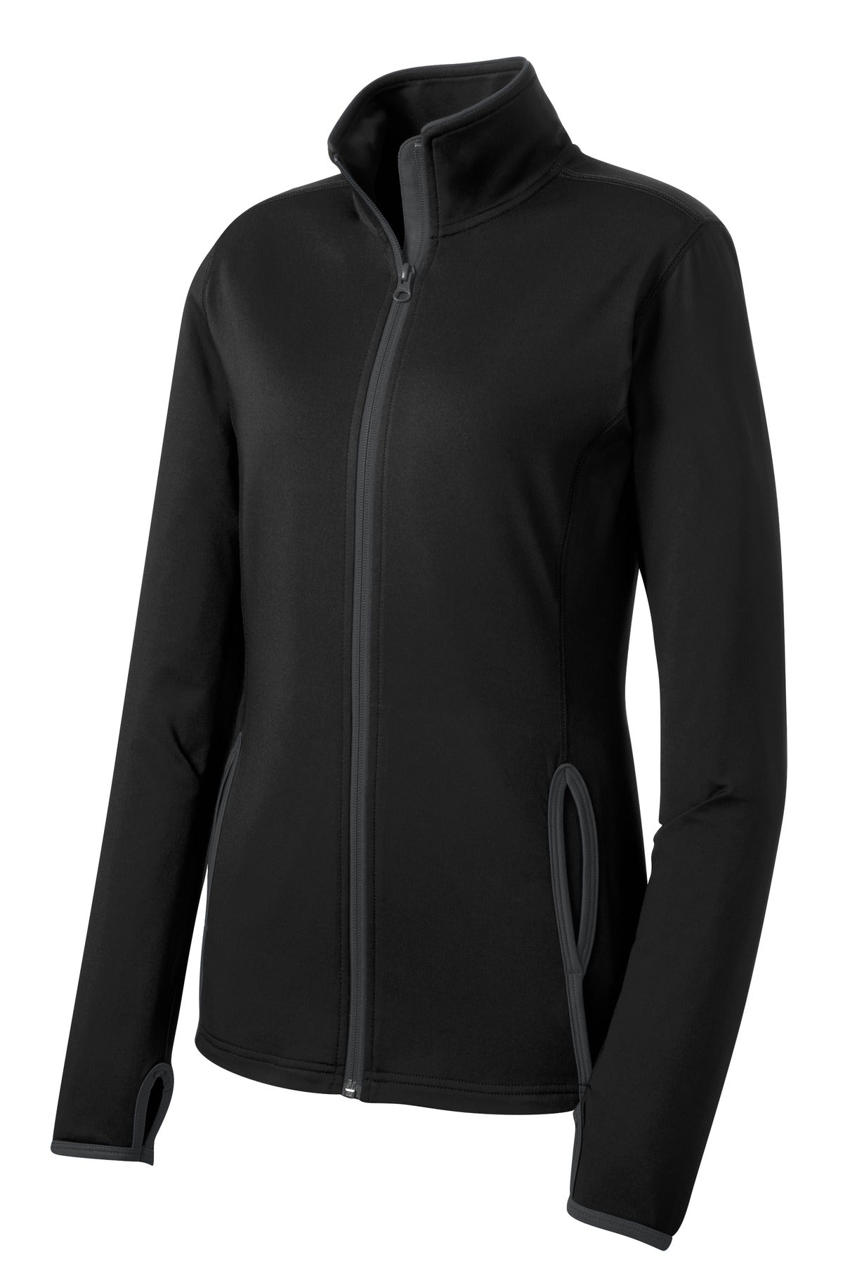 Sport-Tek® Women's Sport-Wick® Stretch Contrast Full-Zip