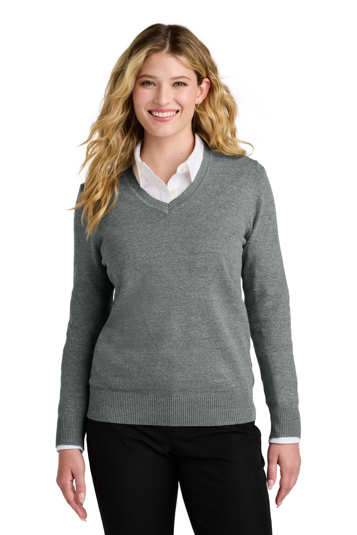 Port Authority® Women's Easy Care V-Neck Sweater LSW2850