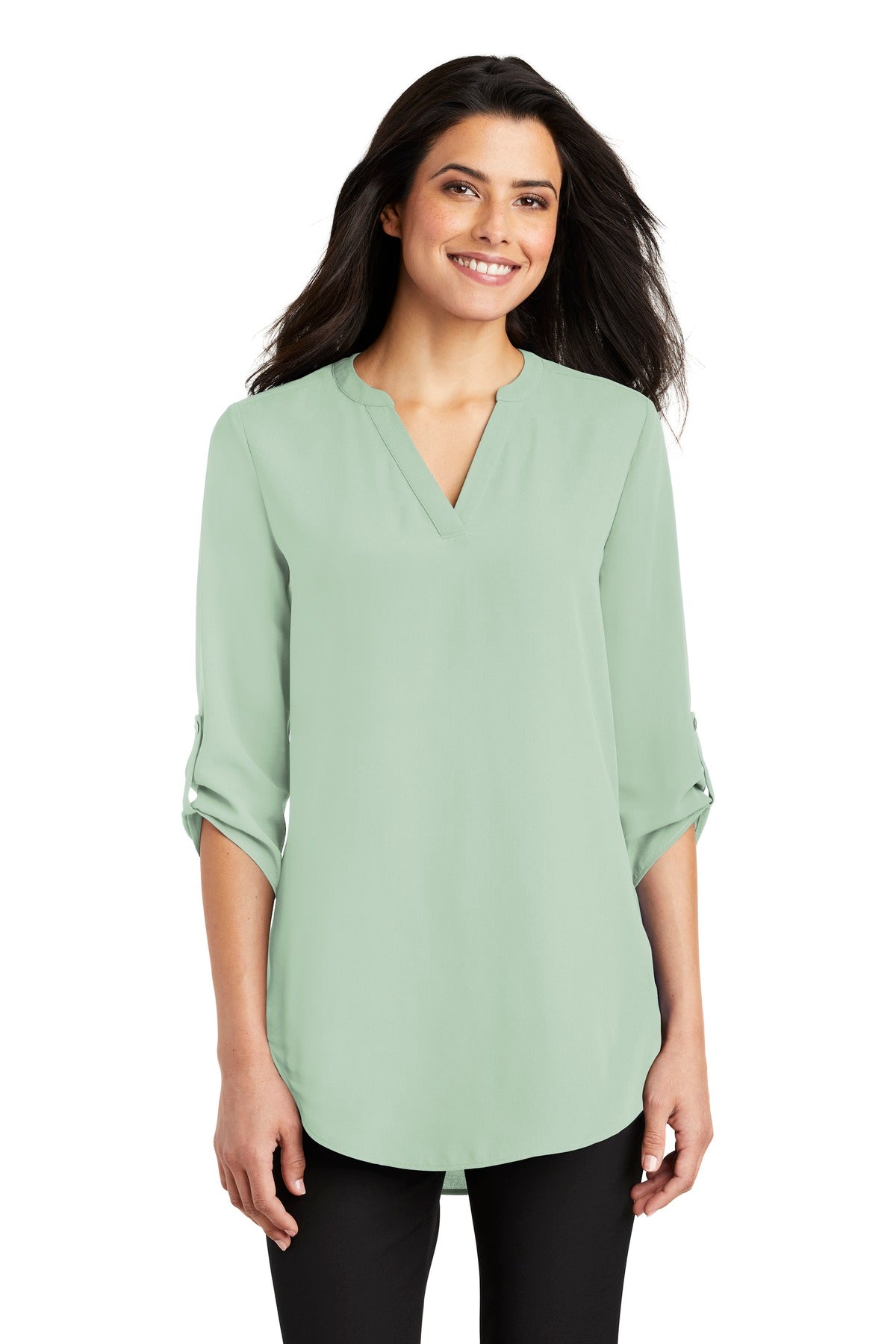 Port Authority® Women's 3/4-Sleeve Tunic Blouse. LW701