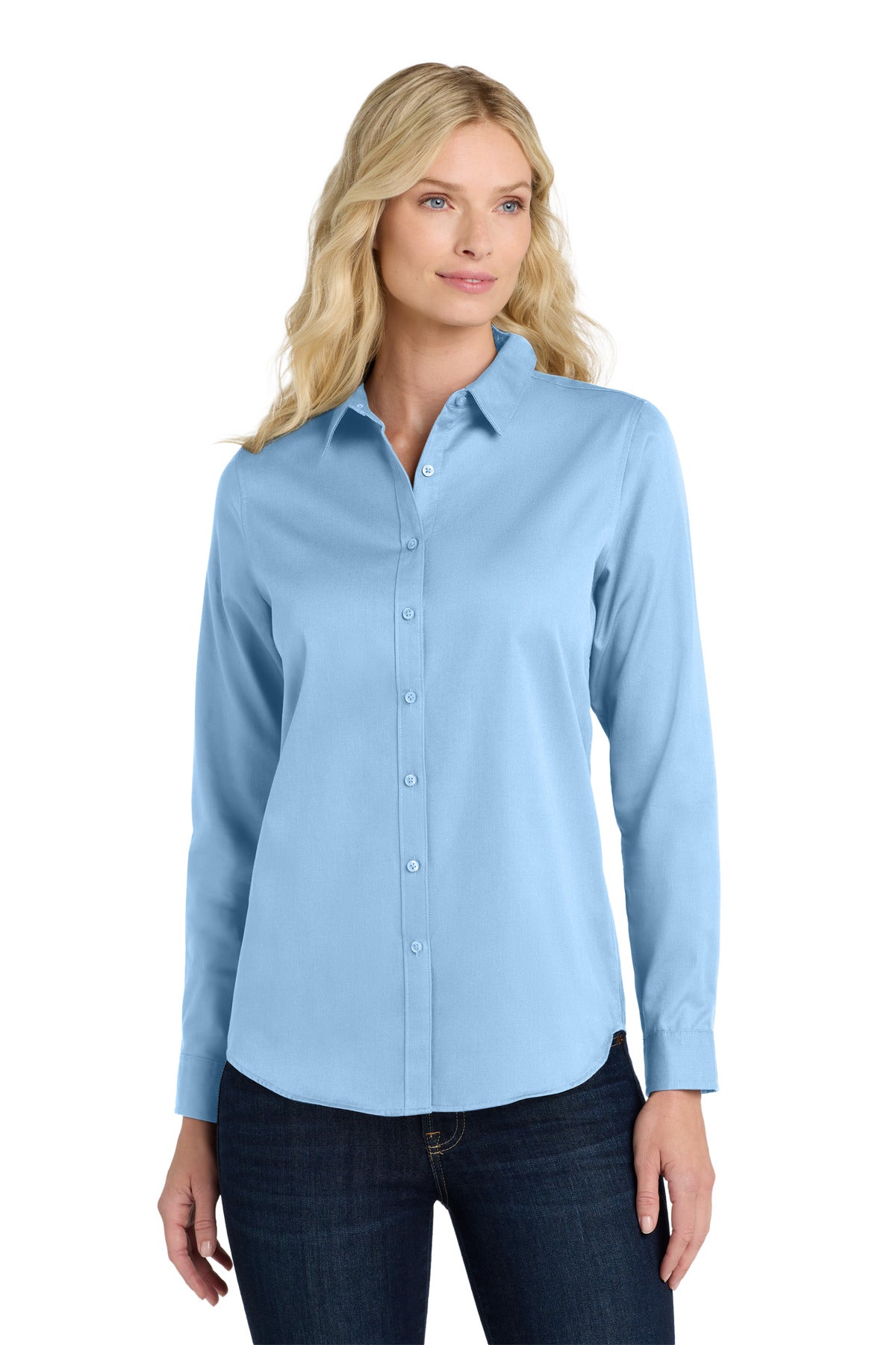 Port Authority® Women's Long Sleeve SuperPro React™Twill Shirt. LW808