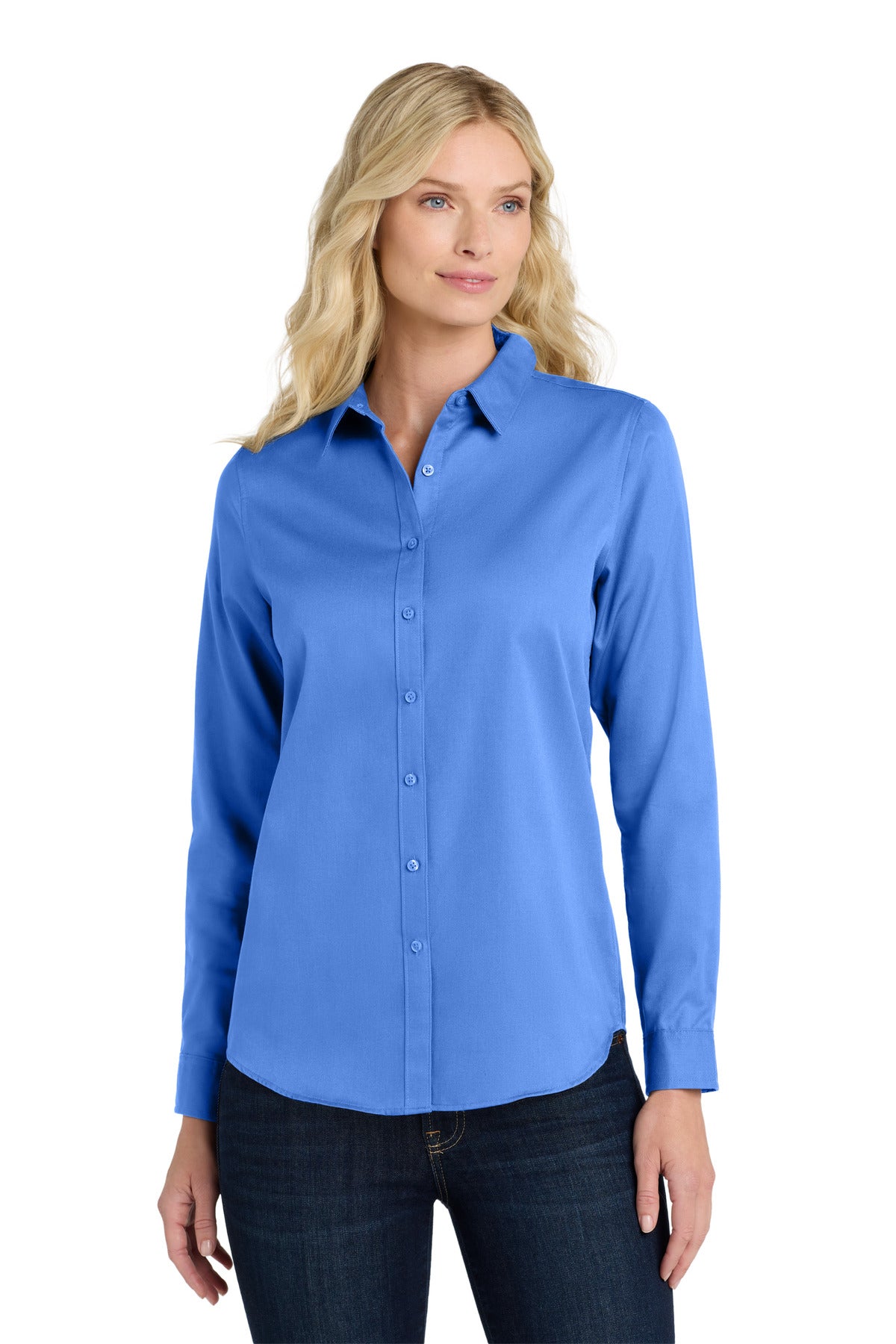 Port Authority® Women's Long Sleeve SuperPro React™Twill Shirt. LW808