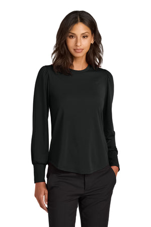 Mercer+Mettle? Women's Stretch Jersey Long Sleeve Blouson Top MM1019