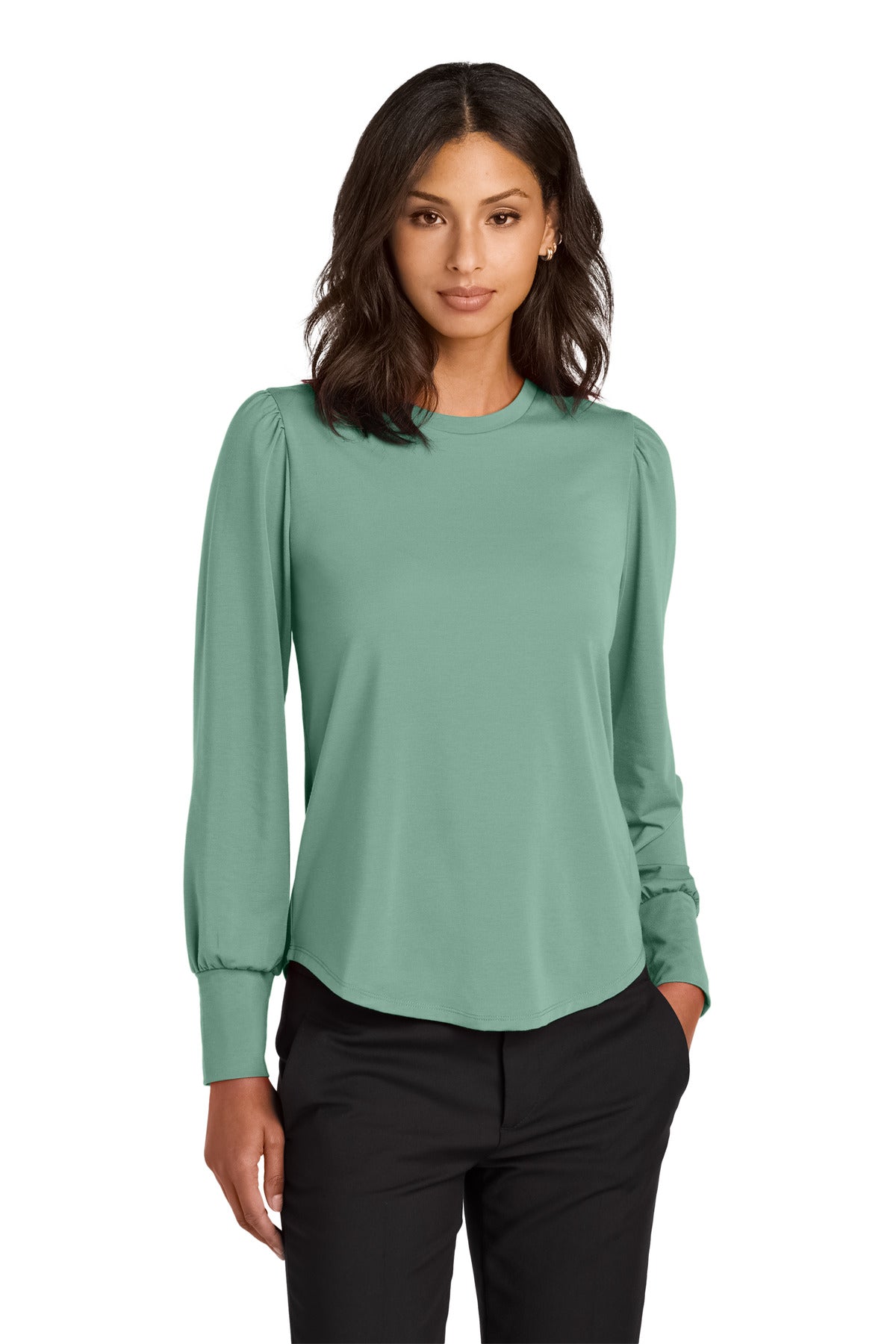 Mercer+Mettle® Women's Stretch Jersey Long Sleeve Blouson Top MM1019