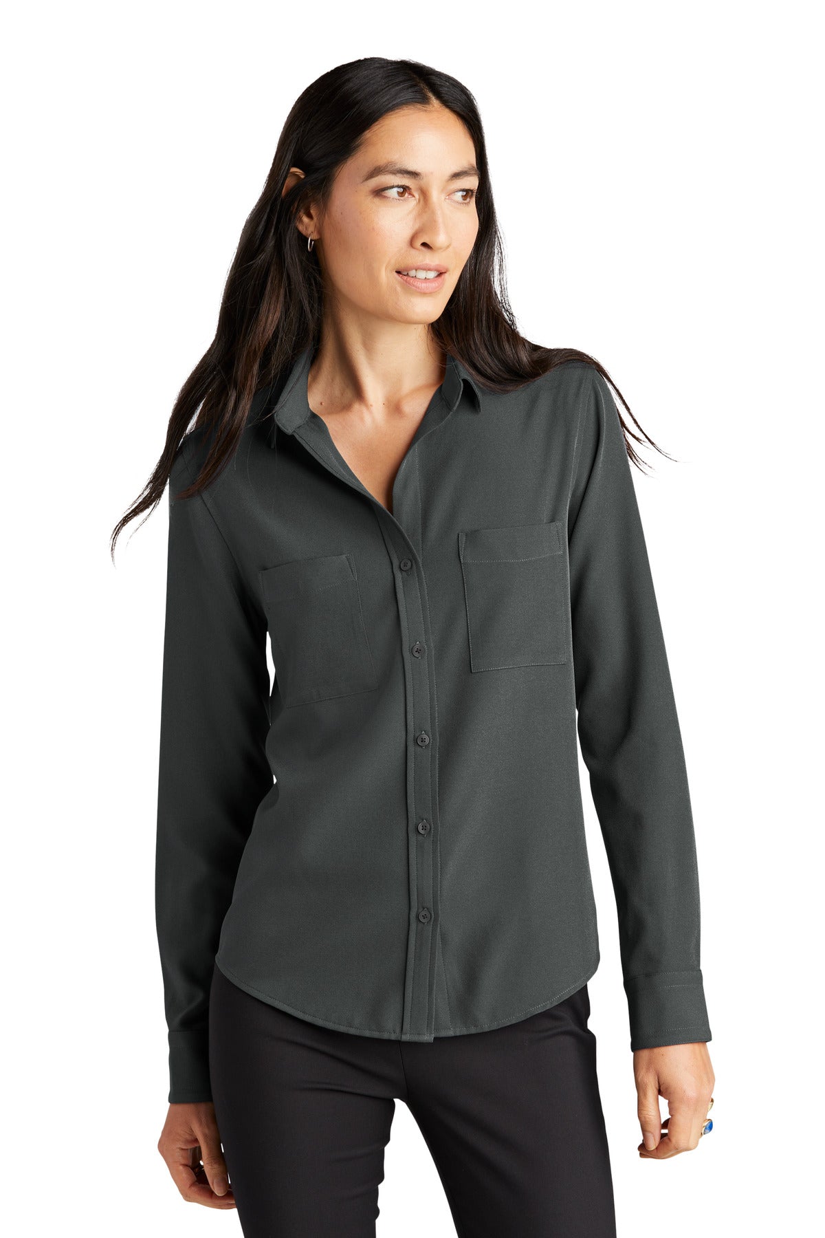 Mercer+Mettle® Women's Stretch Crepe Long Sleeve Camp MM2013
