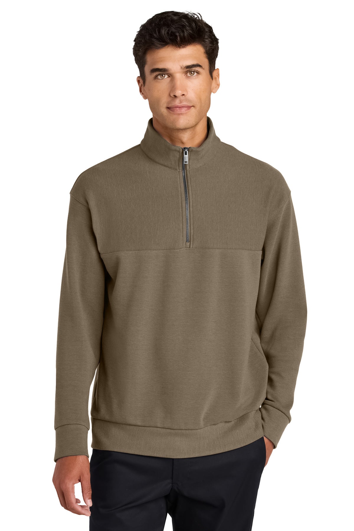 Mercer+Mettle® Linear Texture 1/4-Zip MM3040