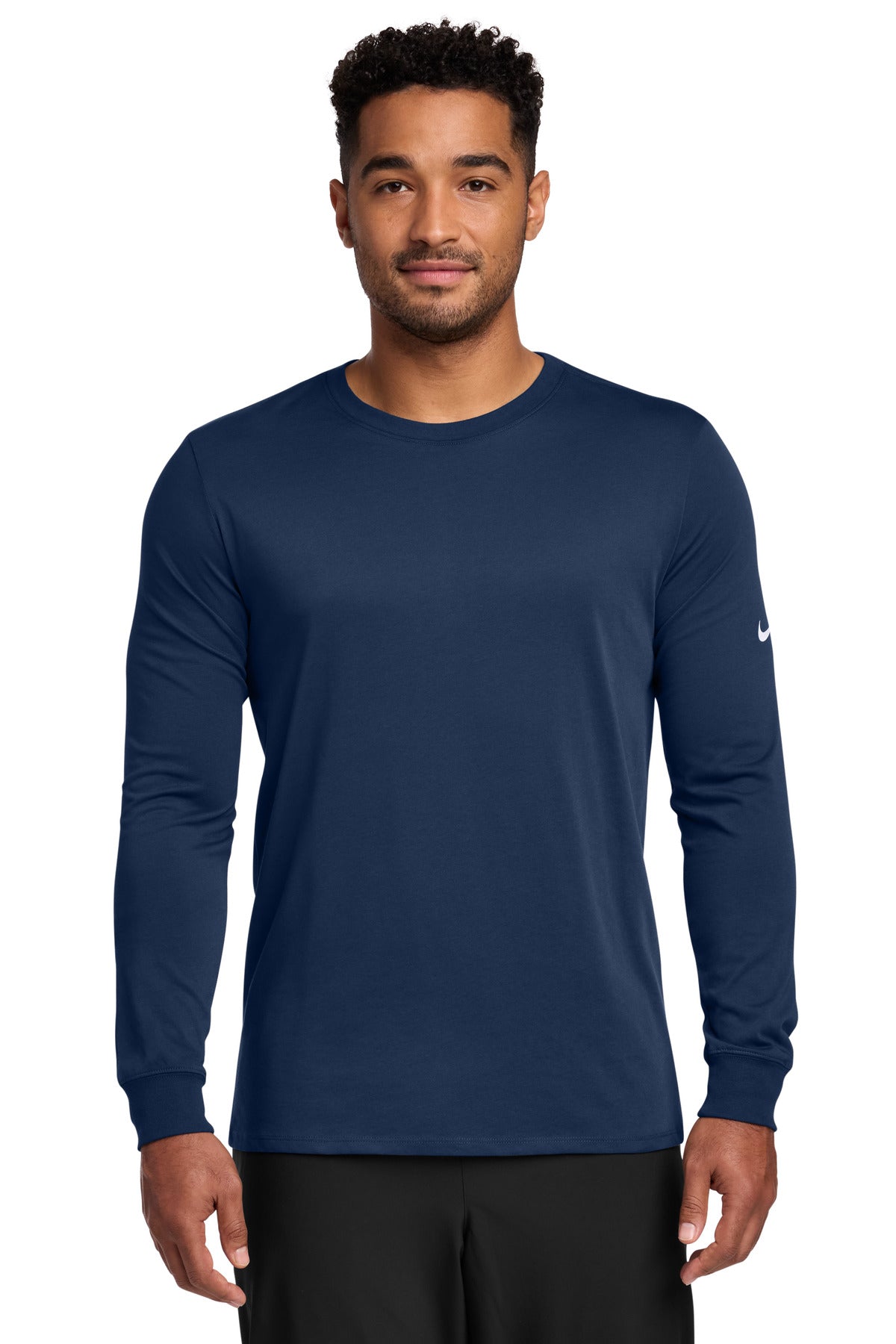 Nike Dri-FIT Cotton/Poly Long Sleeve Tee. NKBQ5230