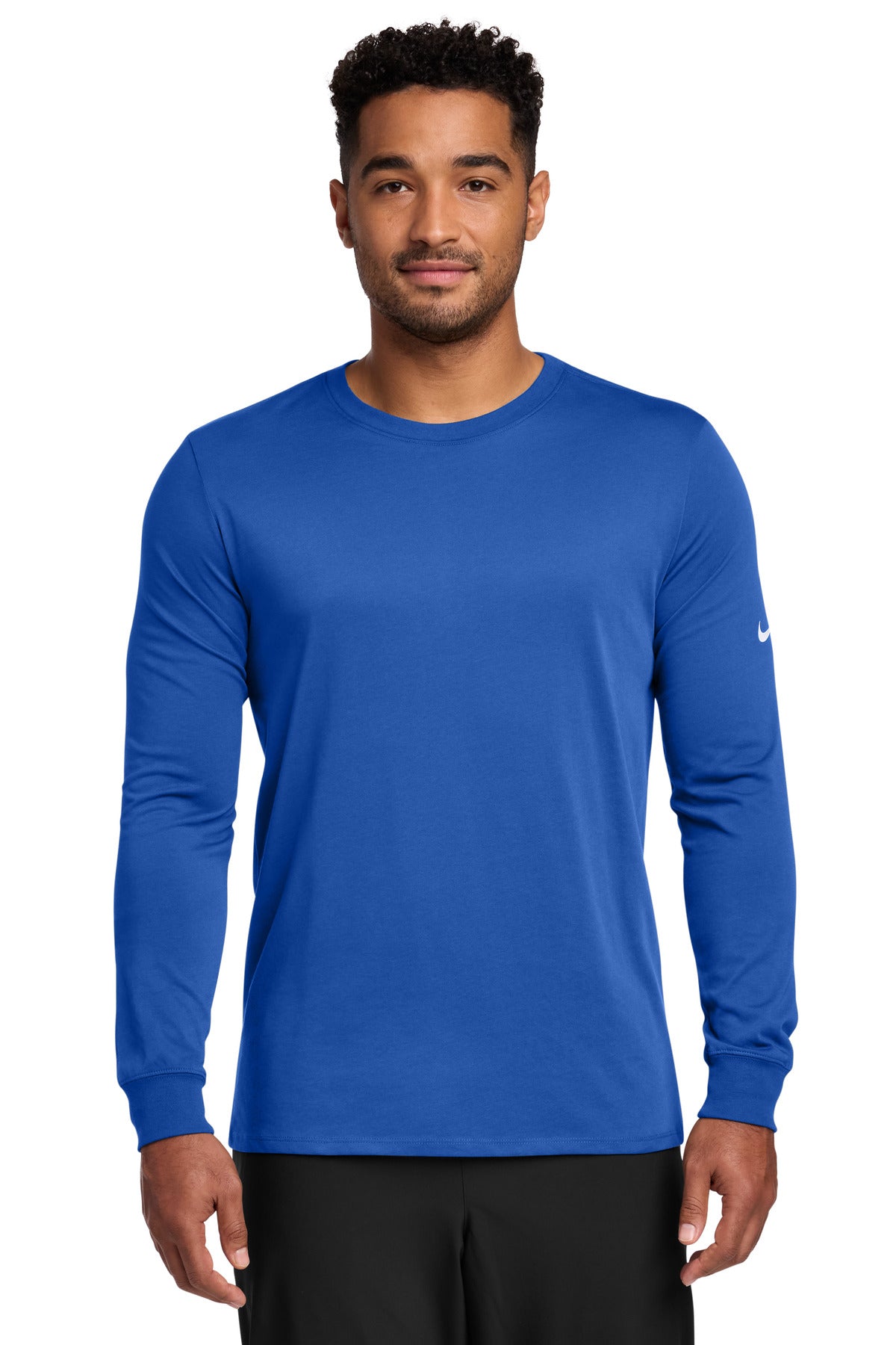 Nike Dri-FIT Cotton/Poly Long Sleeve Tee. NKBQ5230