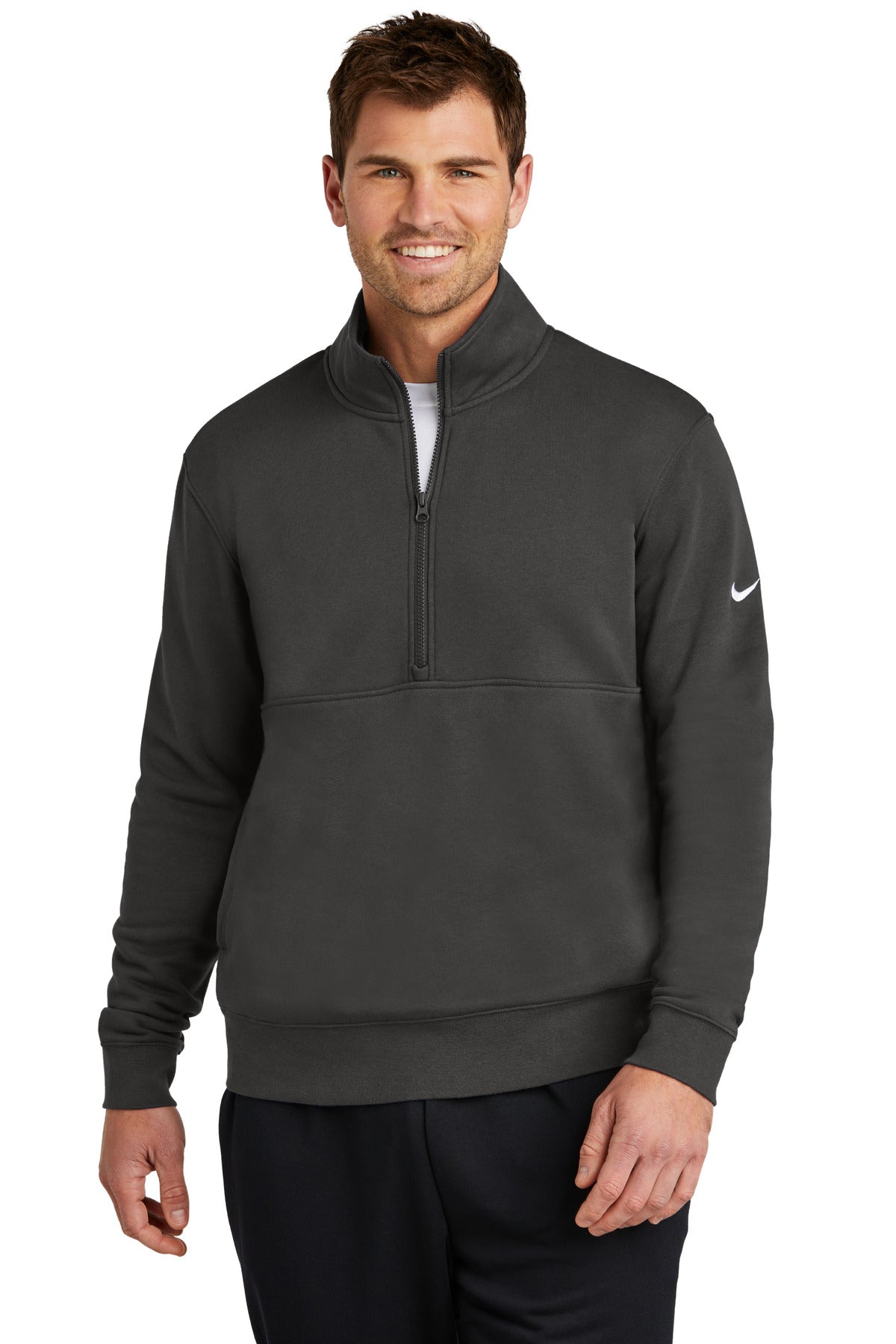 Nike Club Fleece Sleeve Swoosh 1/2-Zip NKDX6718 – SanMar Sports