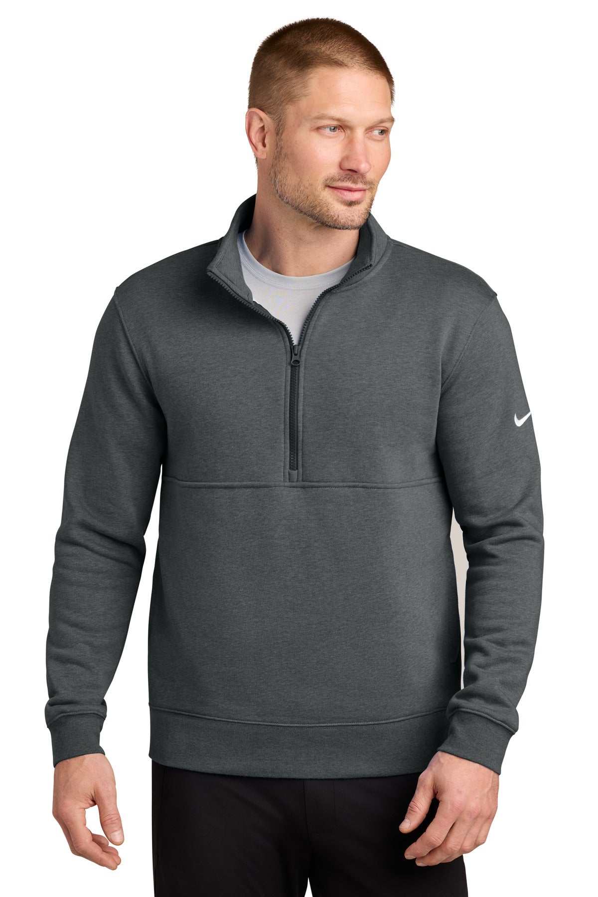 Nike Club Fleece Sleeve Swoosh 1/2-Zip NKDX6718 – SanMar Sports