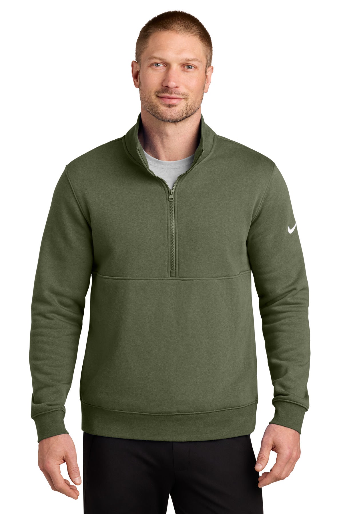 Nike Club Fleece Sleeve Swoosh 1/2-Zip NKDX6718 – SanMar Sports