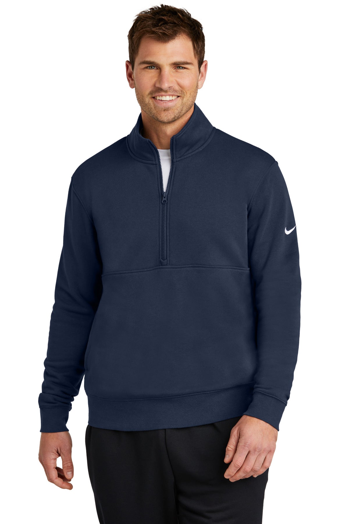 Nike Club Fleece Sleeve Swoosh 1/2-Zip NKDX6718 – SanMar Sports