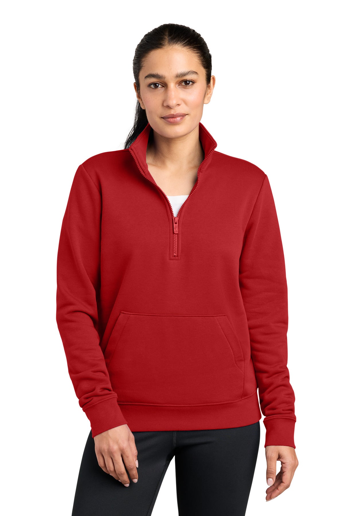 Nike Women's Club Fleece Sleeve Swoosh 1/2-Zip NKDX6720 – SanMar