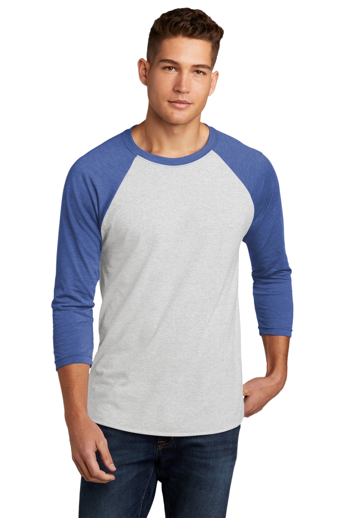 Next Level Apparel®   Adult Tri-Blend 3/4-Sleeve Raglan Tee. NL6051