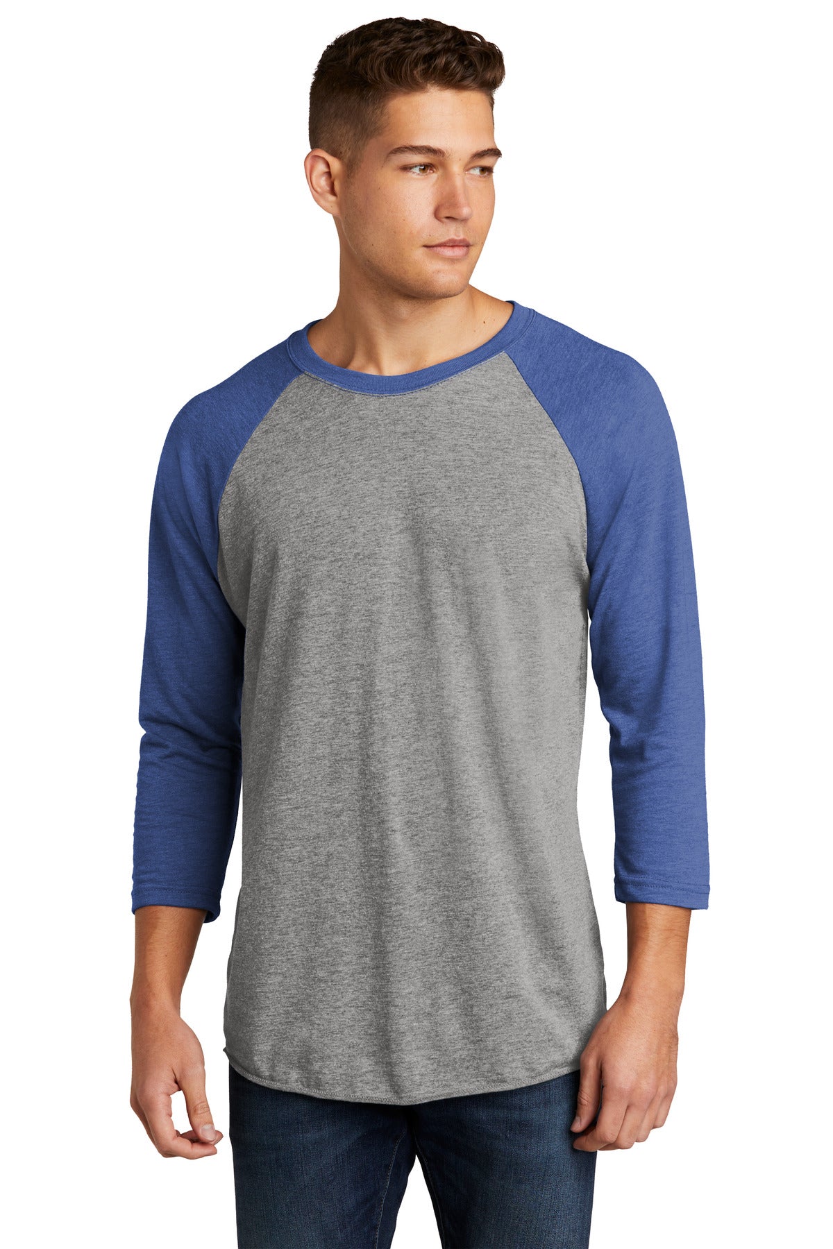 Next Level Apparel®   Adult Tri-Blend 3/4-Sleeve Raglan Tee. NL6051