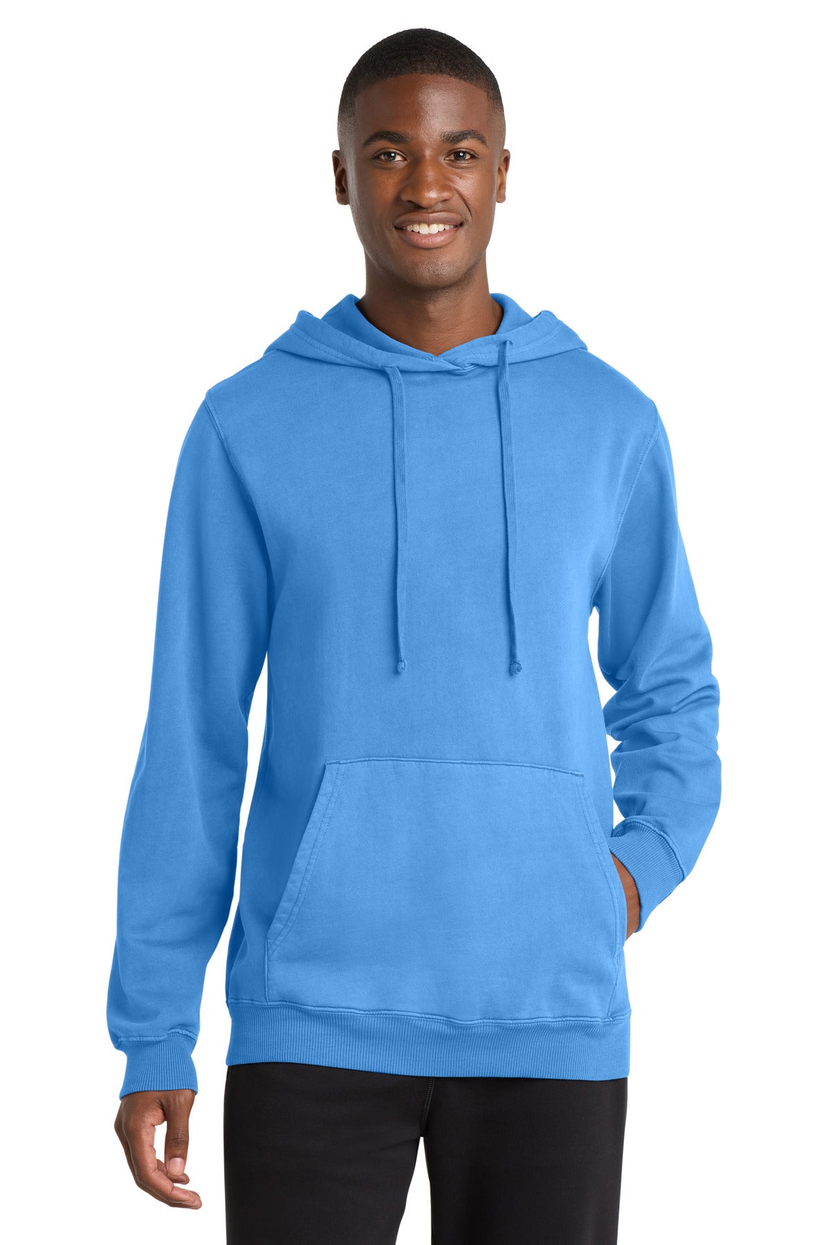 Port & Co™ Beach Wash® Garment-Dyed Pullover Hooded Sweatshirt. PC098H
