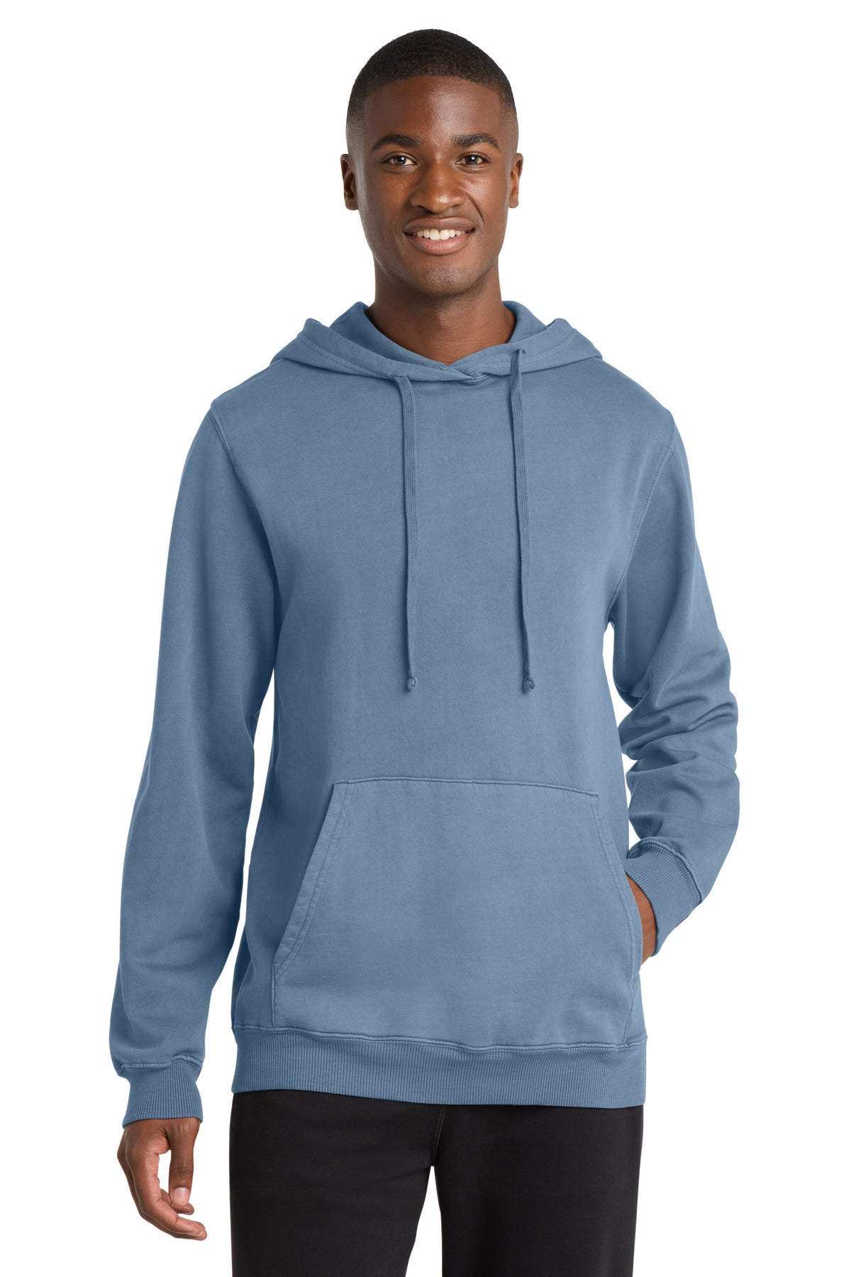 Port & Co™ Beach Wash® Garment-Dyed Pullover Hooded Sweatshirt. PC098H