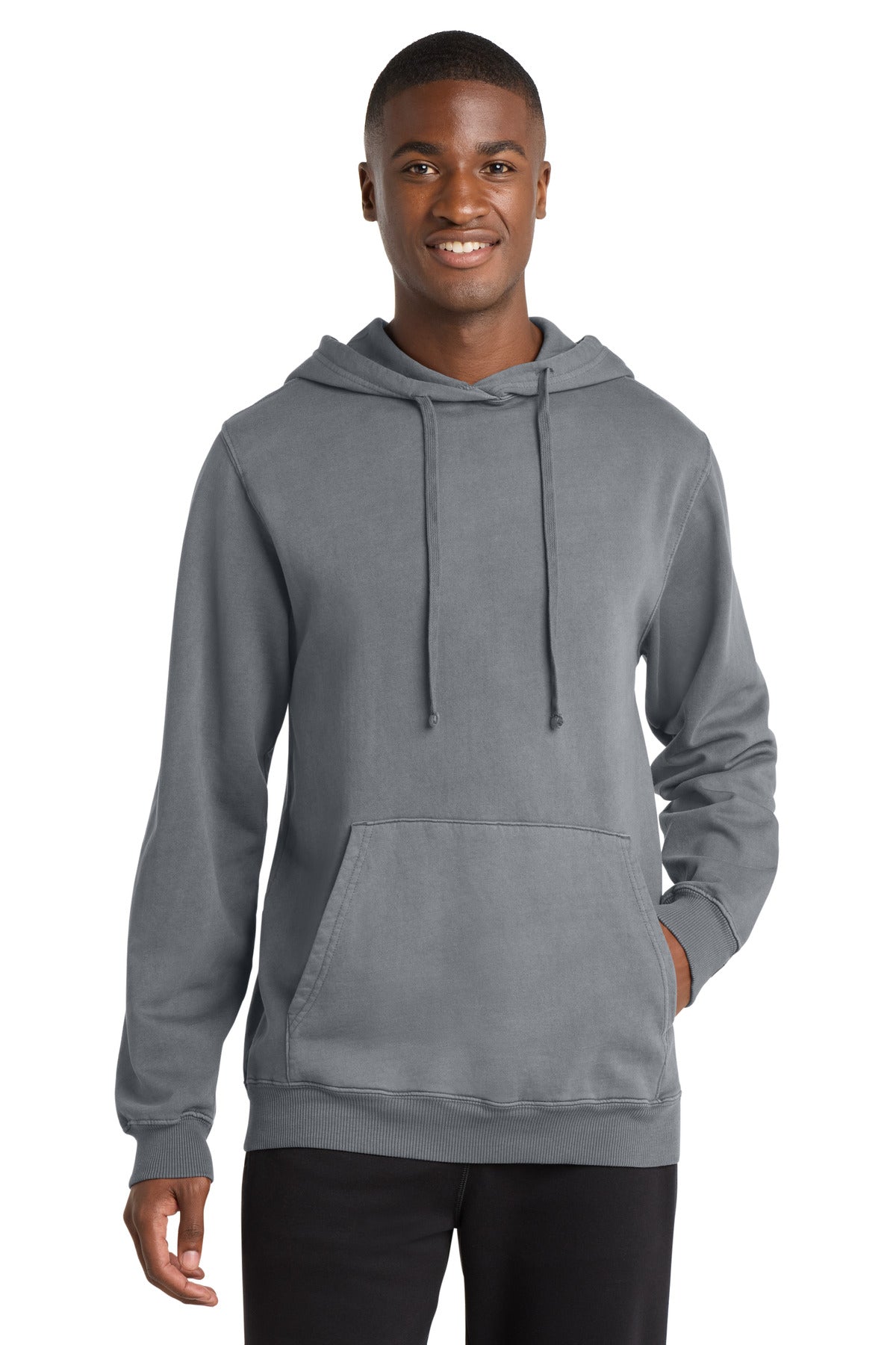 Port & Co™ Beach Wash® Garment-Dyed Pullover Hooded Sweatshirt. PC098H