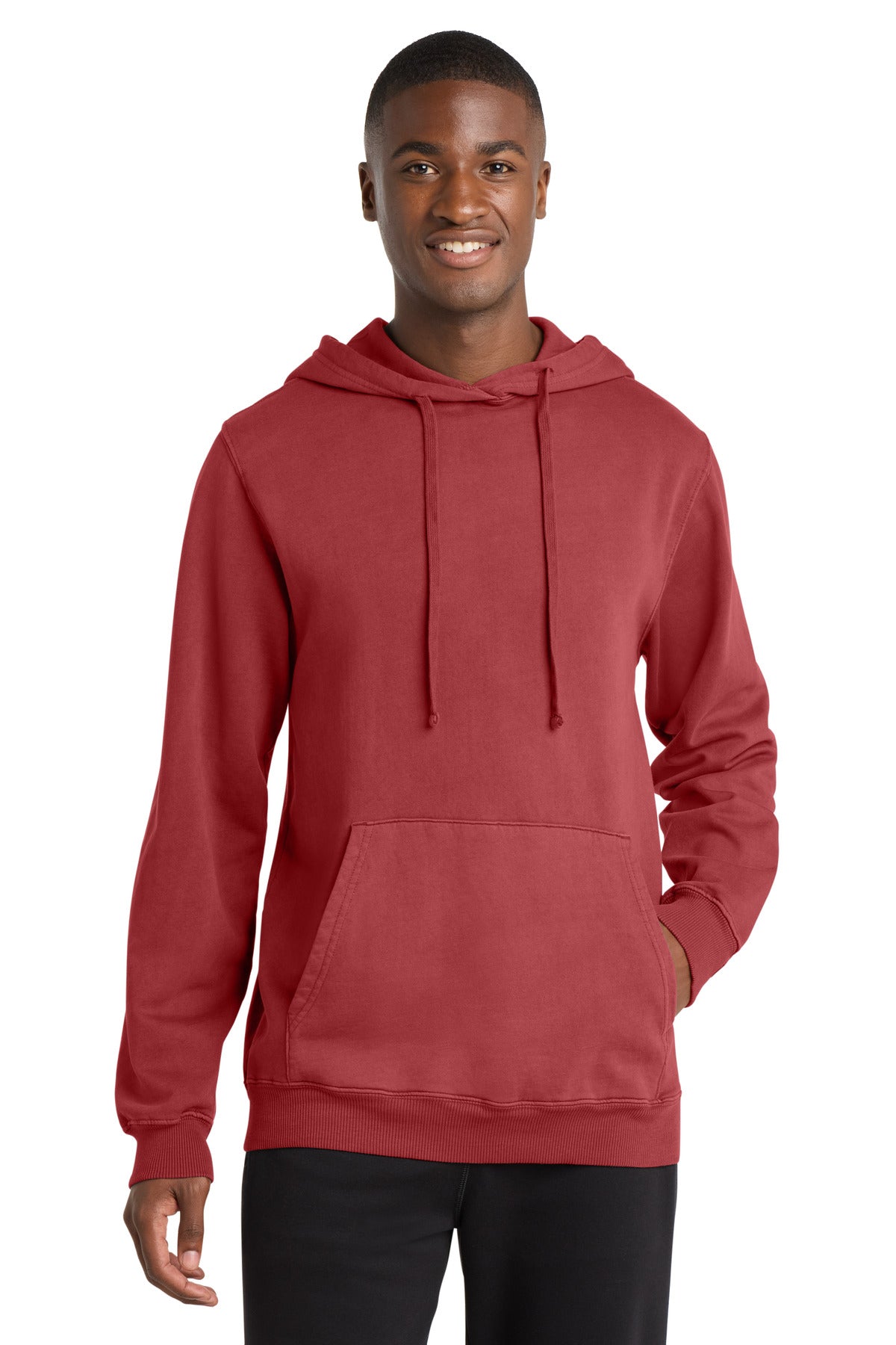 Port & Co™ Beach Wash® Garment-Dyed Pullover Hooded Sweatshirt. PC098H