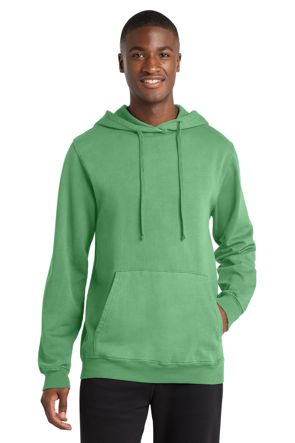 Port & Co™ Beach Wash® Garment-Dyed Pullover Hooded Sweatshirt. PC098H