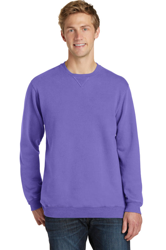 Port & Co™ Beach Wash® Garment-Dyed Crewneck Sweatshirt PC098
