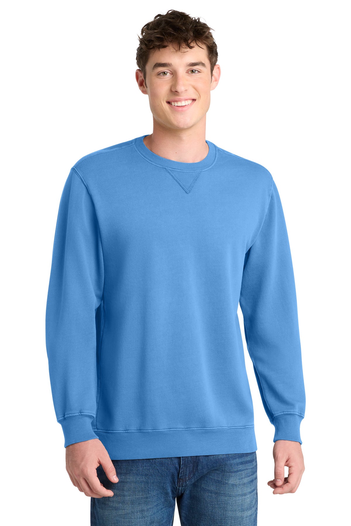 Port & Co™ Beach Wash® Garment-Dyed Crewneck Sweatshirt PC098