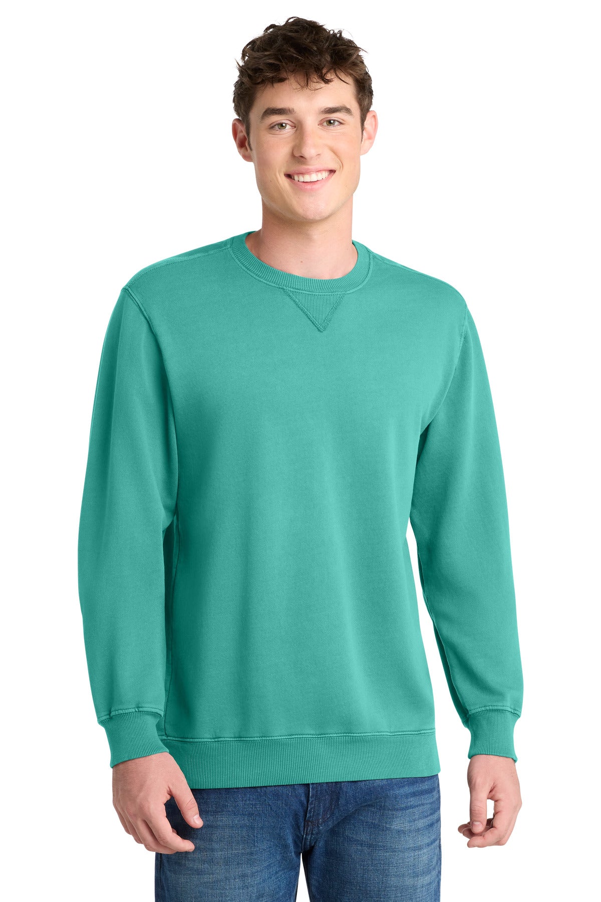 Port & Co® Beach Wash® Garment-Dyed Crewneck Sweatshirt PC098 Port & Co® Beach Wash® Garment-Dyed Crewneck Sweatshirt PC098