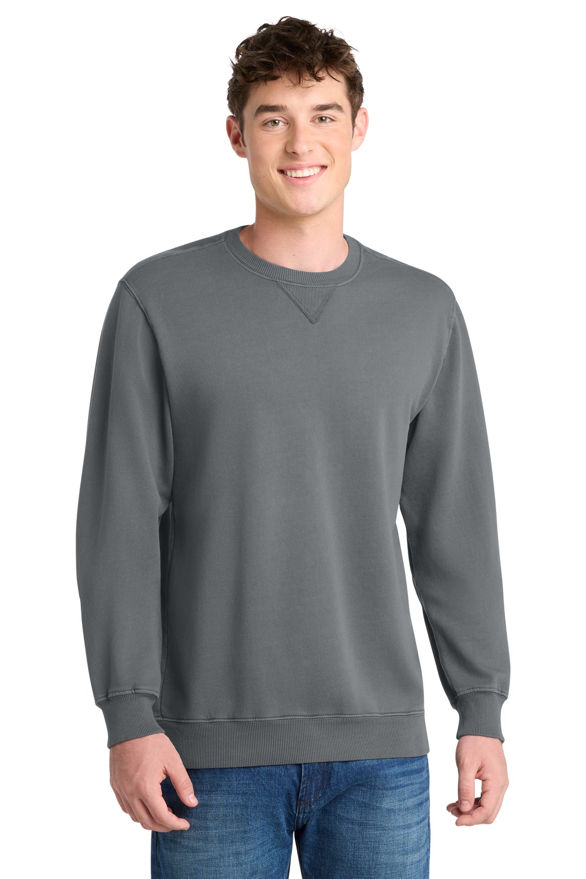 Port & Co™ Beach Wash® Garment-Dyed Crewneck Sweatshirt PC098